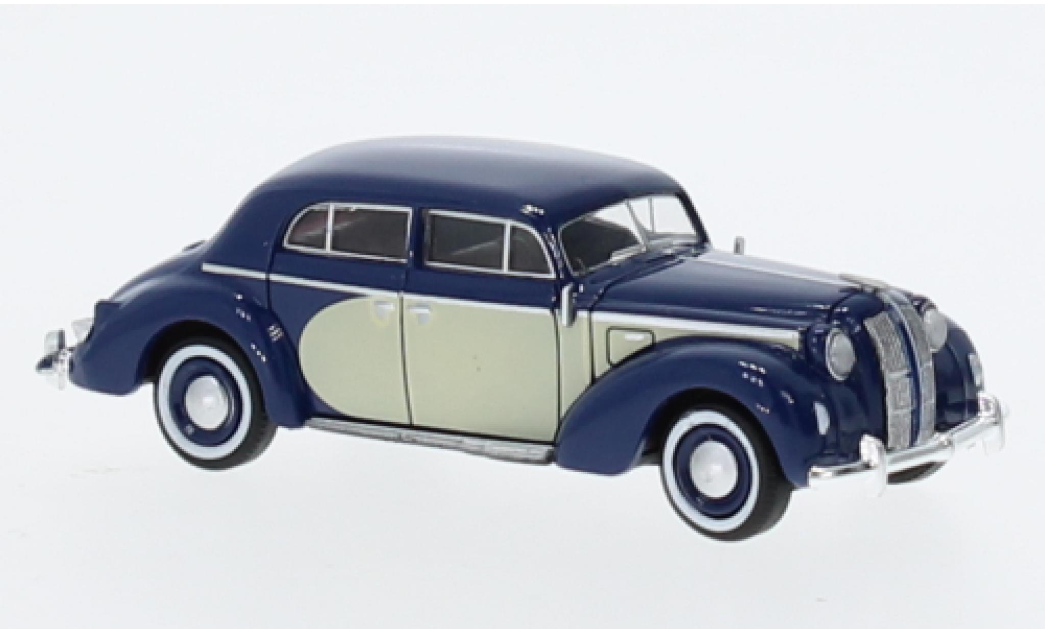 Opel Admiral 1/87 Brekina blue fonc&eacute;/beige clair 1938 diecast model cars