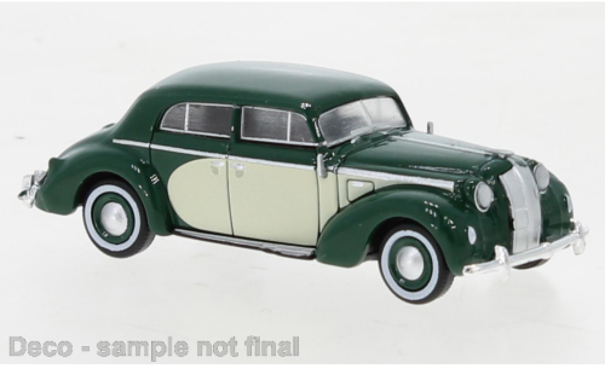 Opel Admiral 1/87 Brekina vert fonc&eacute;/beige clair 1938 diecast model cars