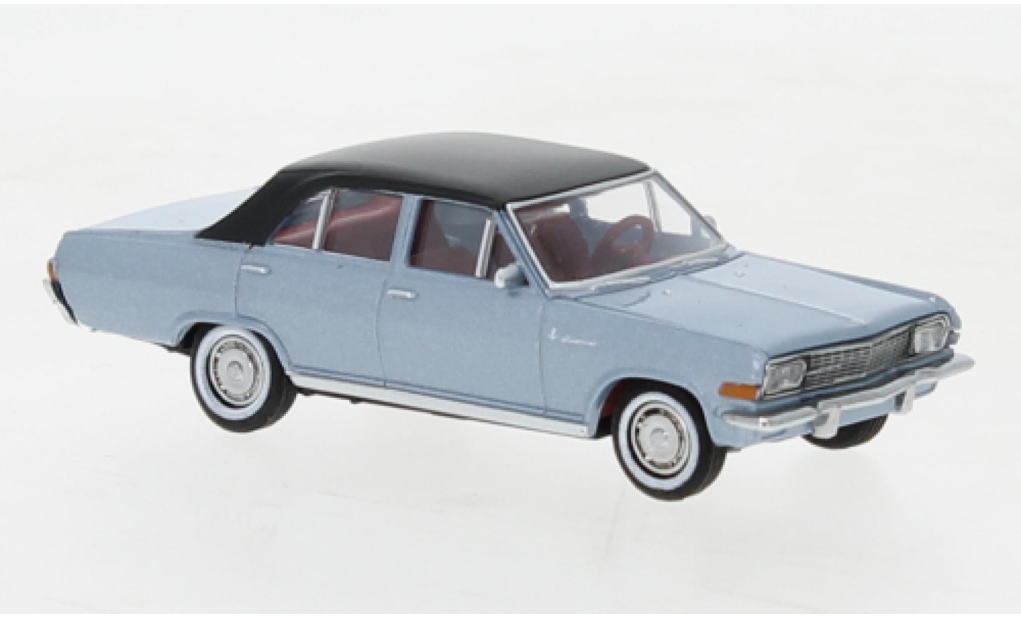 Opel Diplomat 1/87 Brekina A metallise blue clair/black 1964 diecast model cars