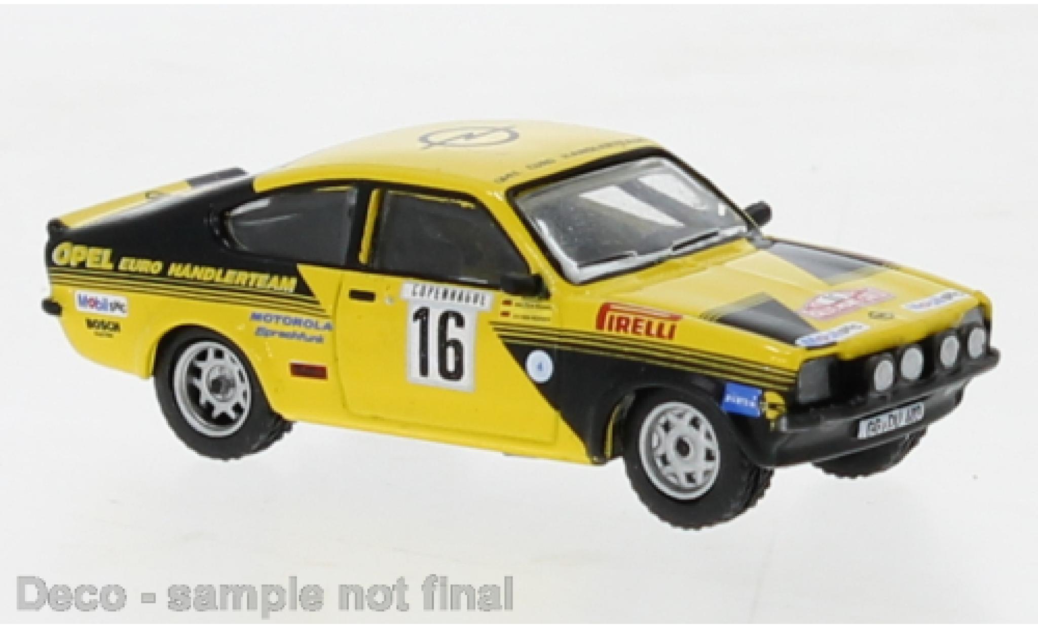 Opel Kadett 1/87 Brekina C GT/E No.16 Rally Monte Carlo 1976 diecast model cars