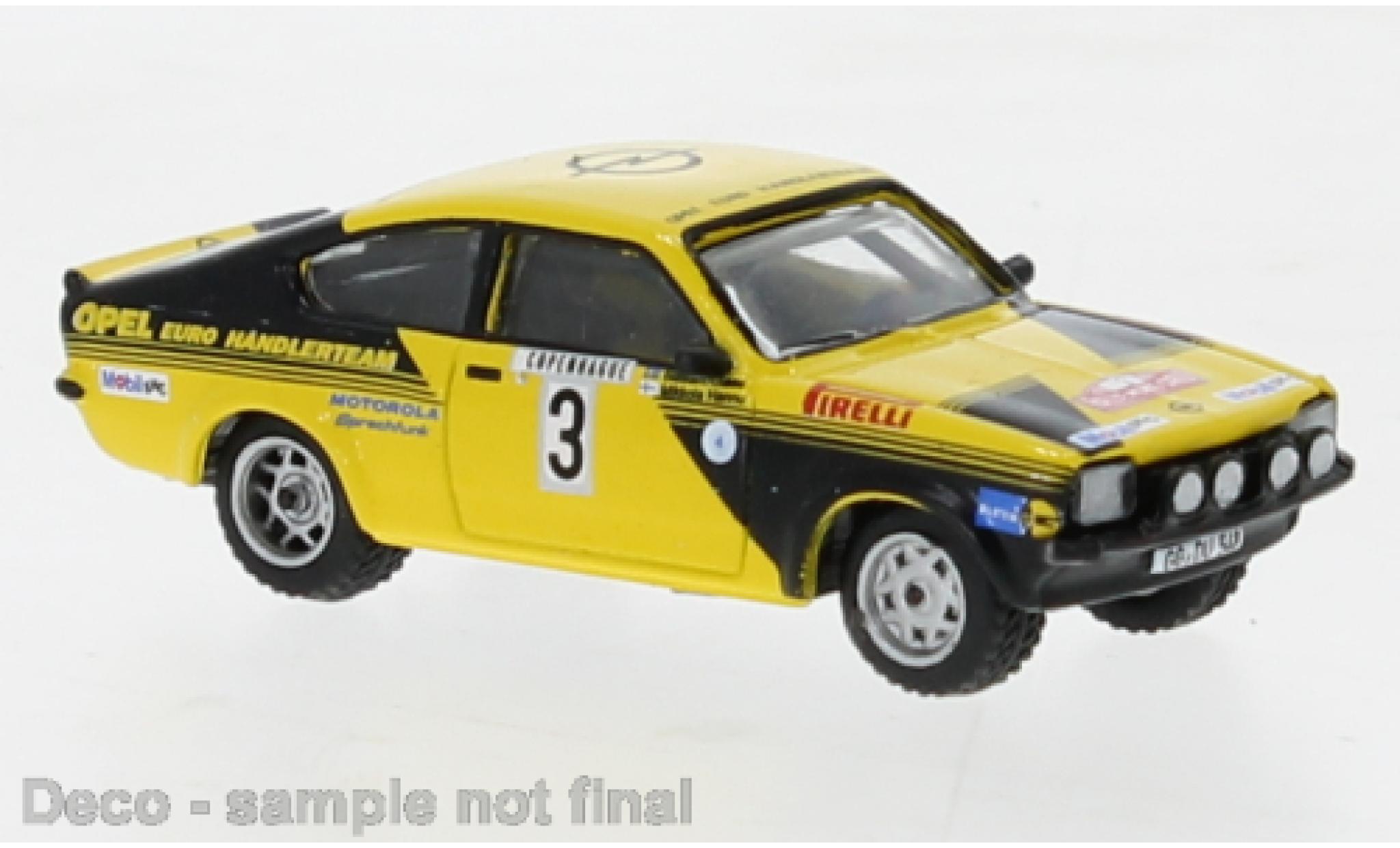 Opel Kadett 1/87 Brekina C GT/E No.3 Rally Monte Carlo 1976 diecast model cars