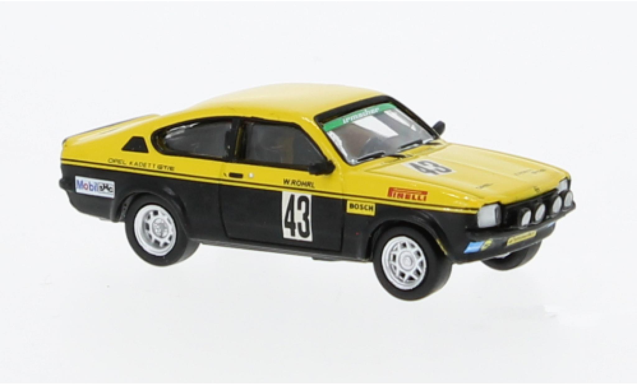Opel Kadett 1/87 Brekina C GT/E No.43 Allemand Rally Championnat 1976 diecast model cars