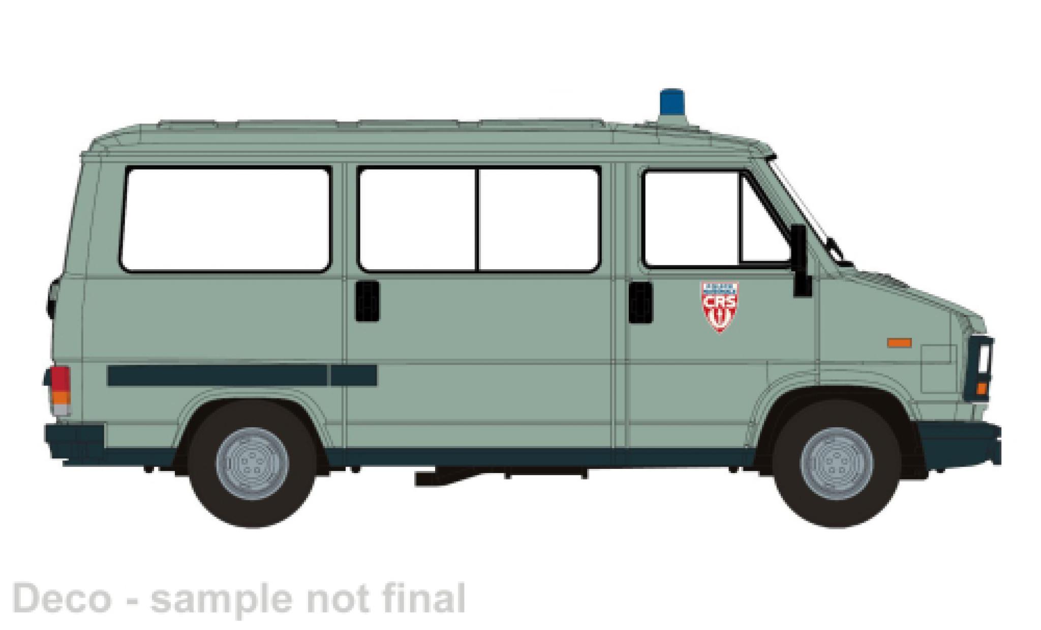 Peugeot J5 1/87 Brekina Bus Police CRS 1982 diecast model cars