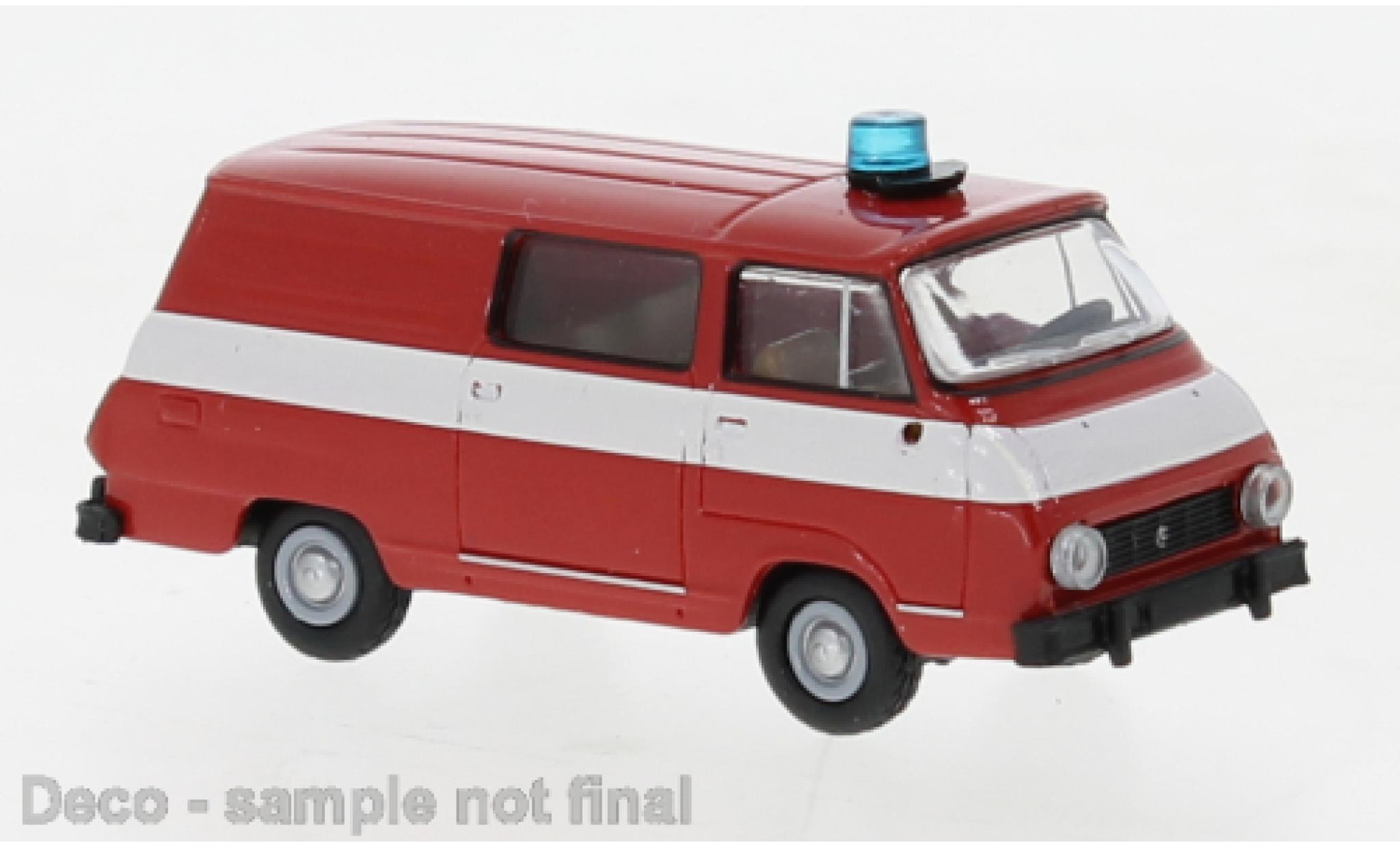 Skoda 1203 1/87 Brekina Halbbus Fire brigade 1969 diecast model cars