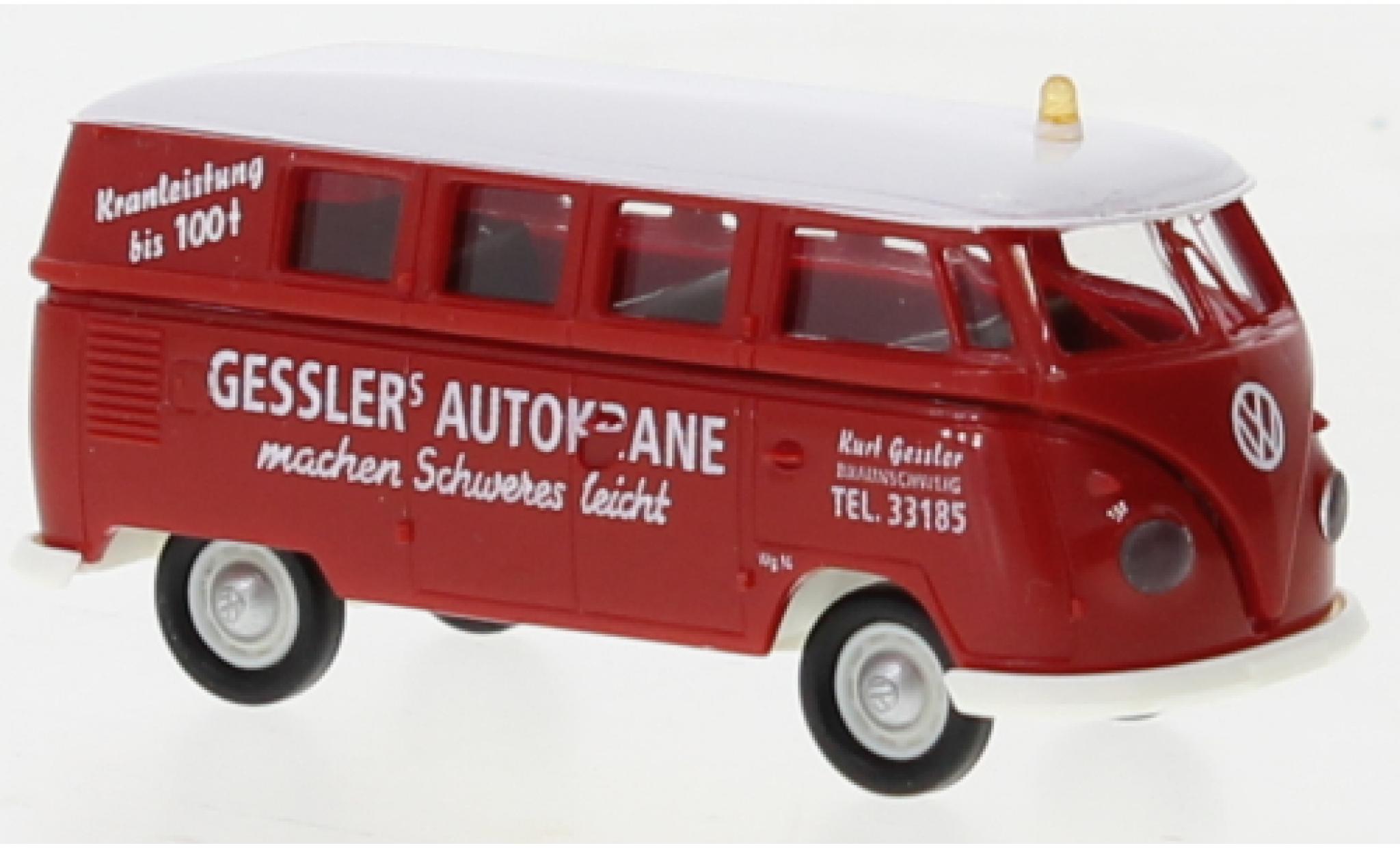 Volkswagen T1 1/87 Brekina b camionnette Gesslers Gesslers chariot-grue 1960 diecast model cars