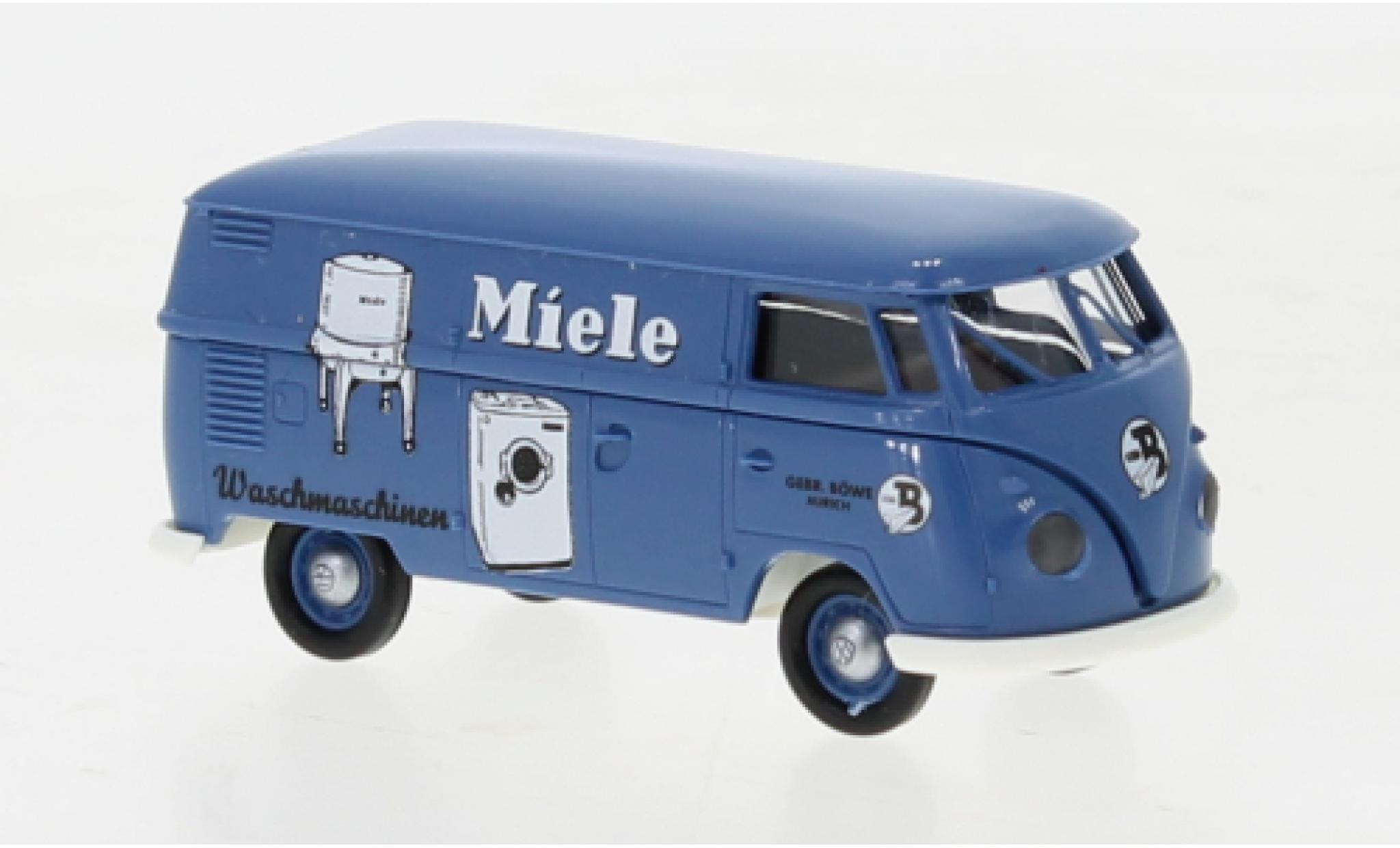 Volkswagen T1 1/87 Brekina b fourgon Gebr. B&ouml;we - Miele 1960 diecast model cars