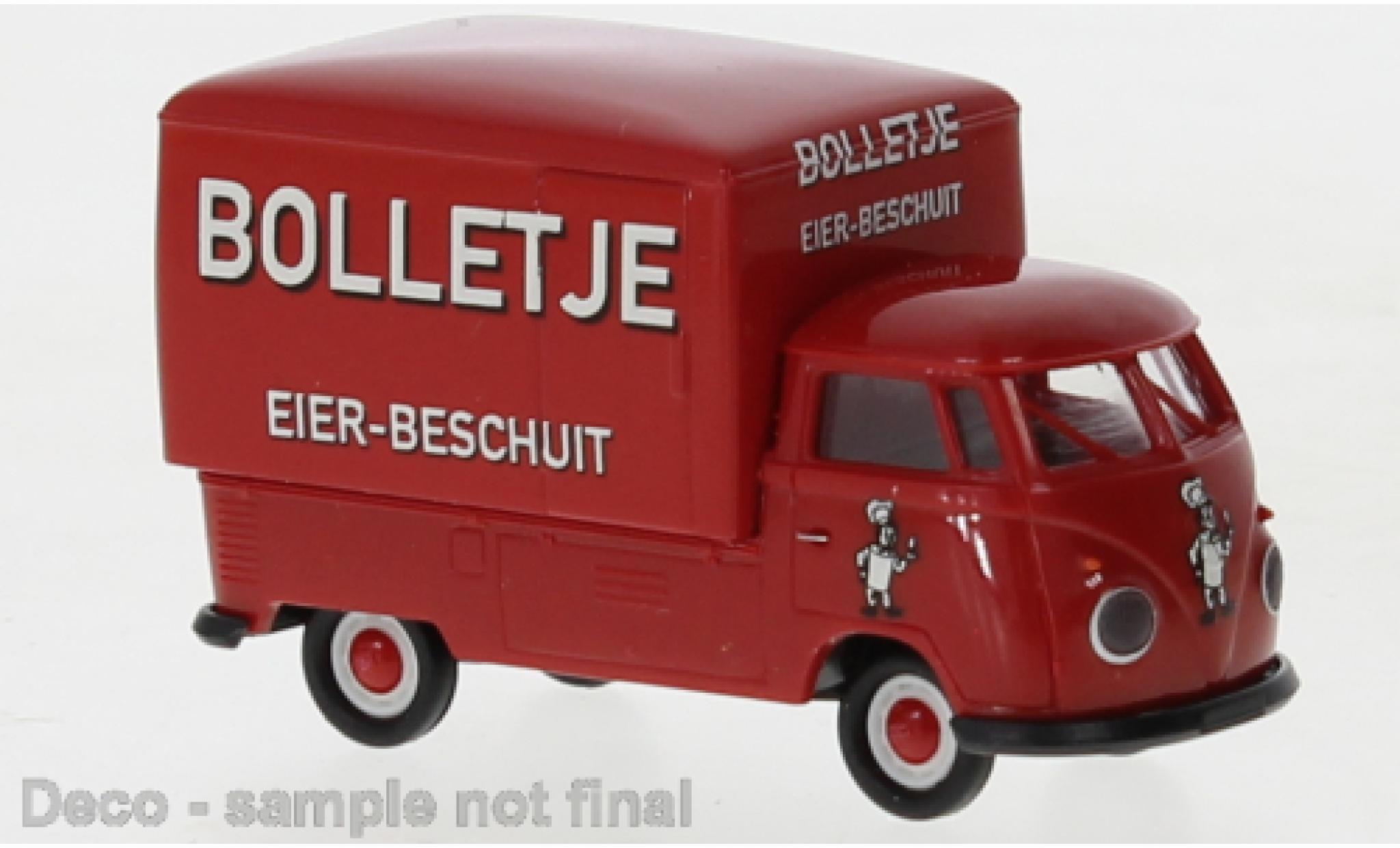Volkswagen T1 1/87 Brekina b Gro&szlig;raum-wagon conteneur Bolletje 1960 diecast model cars