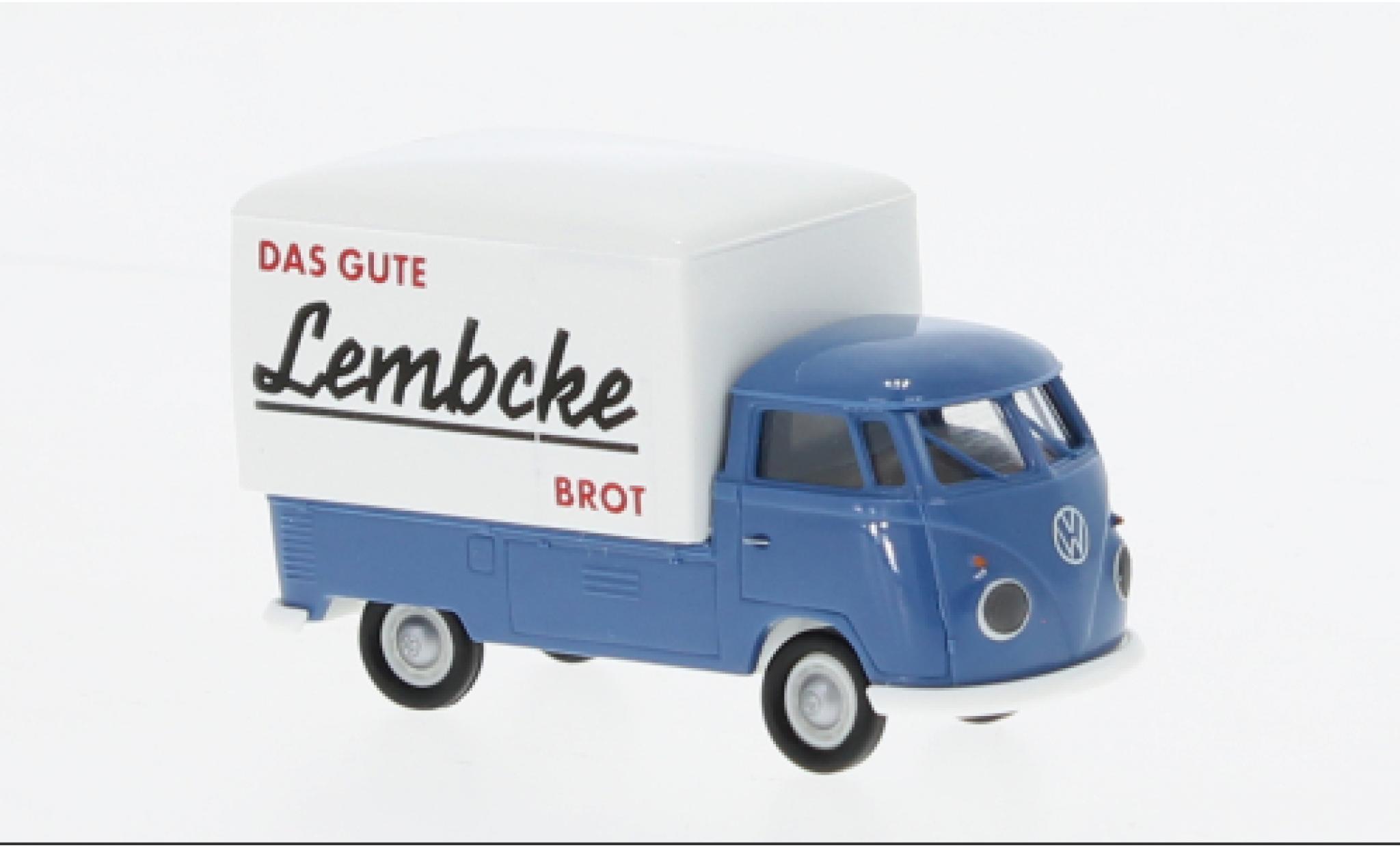 Volkswagen T1 1/87 Brekina b Gro&szlig;raum-wagon conteneur Lembcke Bred 1960 diecast model cars