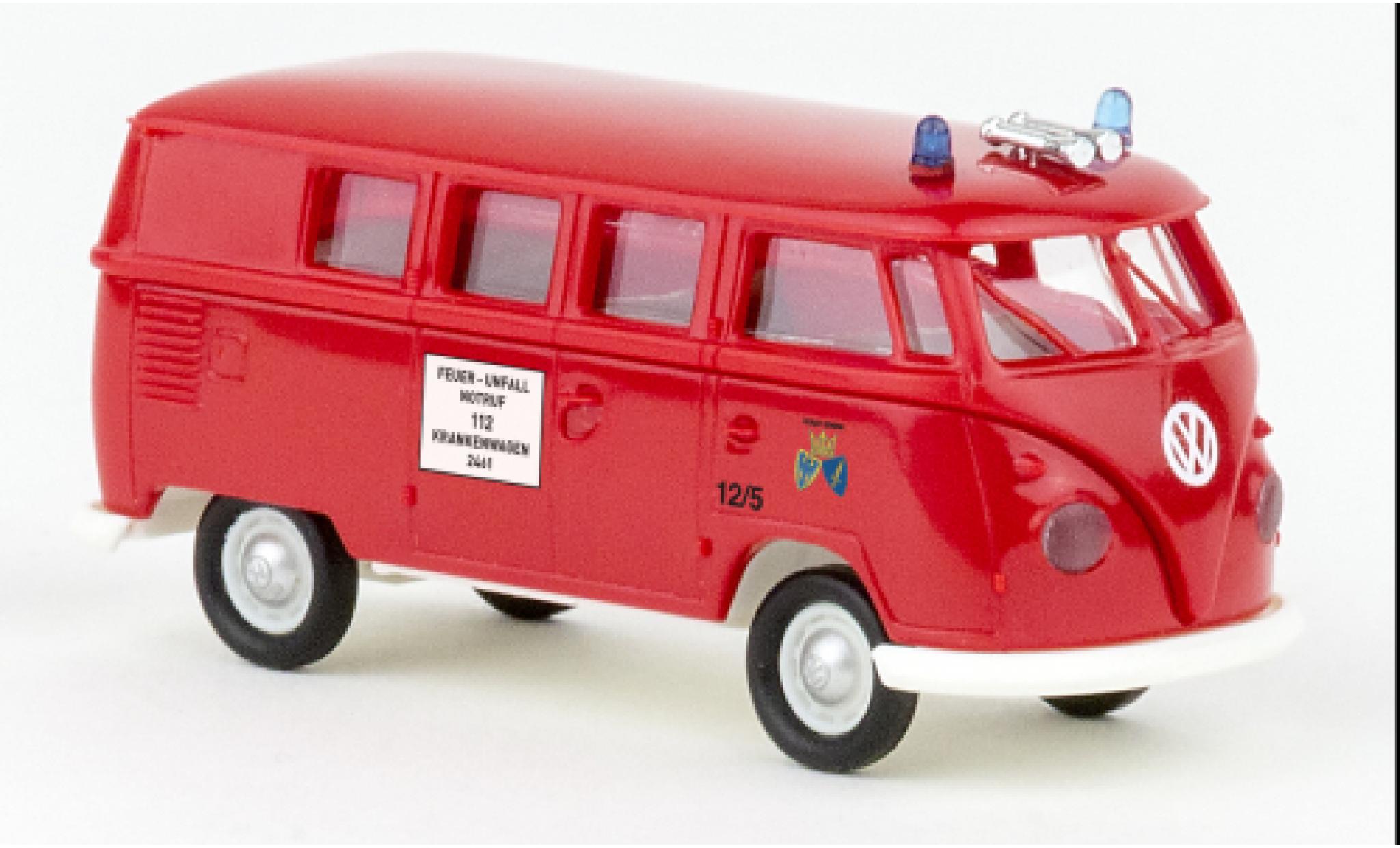 Volkswagen T1 1/87 Brekina b Estate Fire brigade Essen 1960 diecast model cars