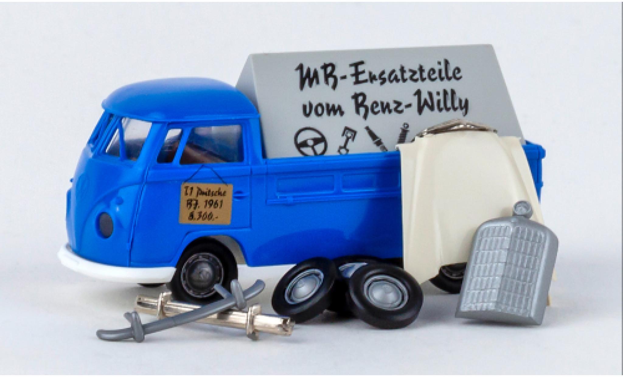 Volkswagen T1 1/87 Brekina b plateforme Benz Willy 1960 diecast model cars