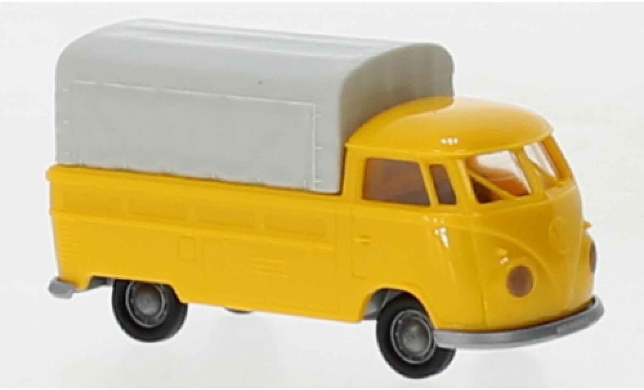 Volkswagen T1 1/87 Brekina b plateforme yellow 1960 diecast model cars