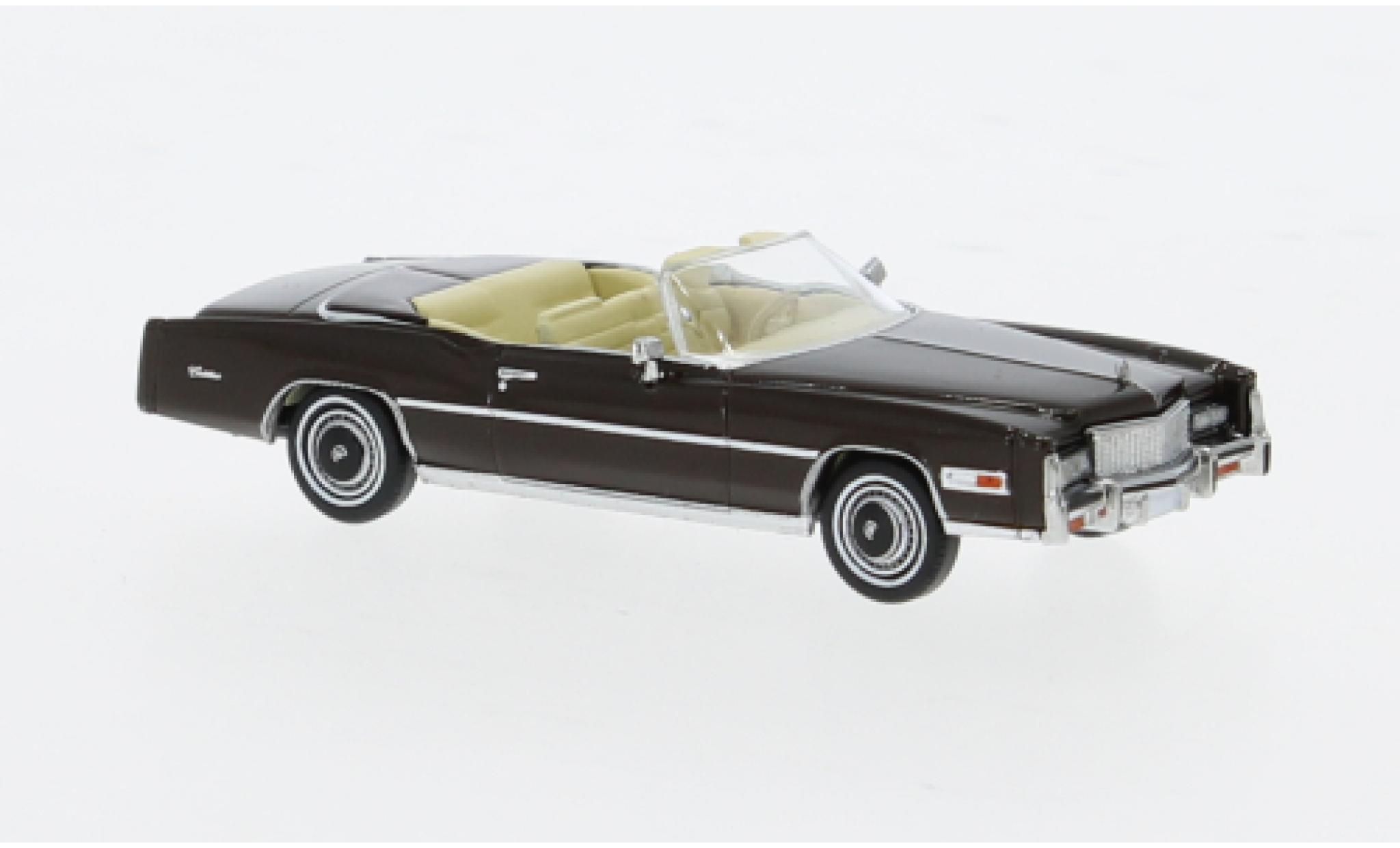 Cadillac Eldorado 1/87 Brekina Convertible metallise brown 1976 1:87 diecast model cars