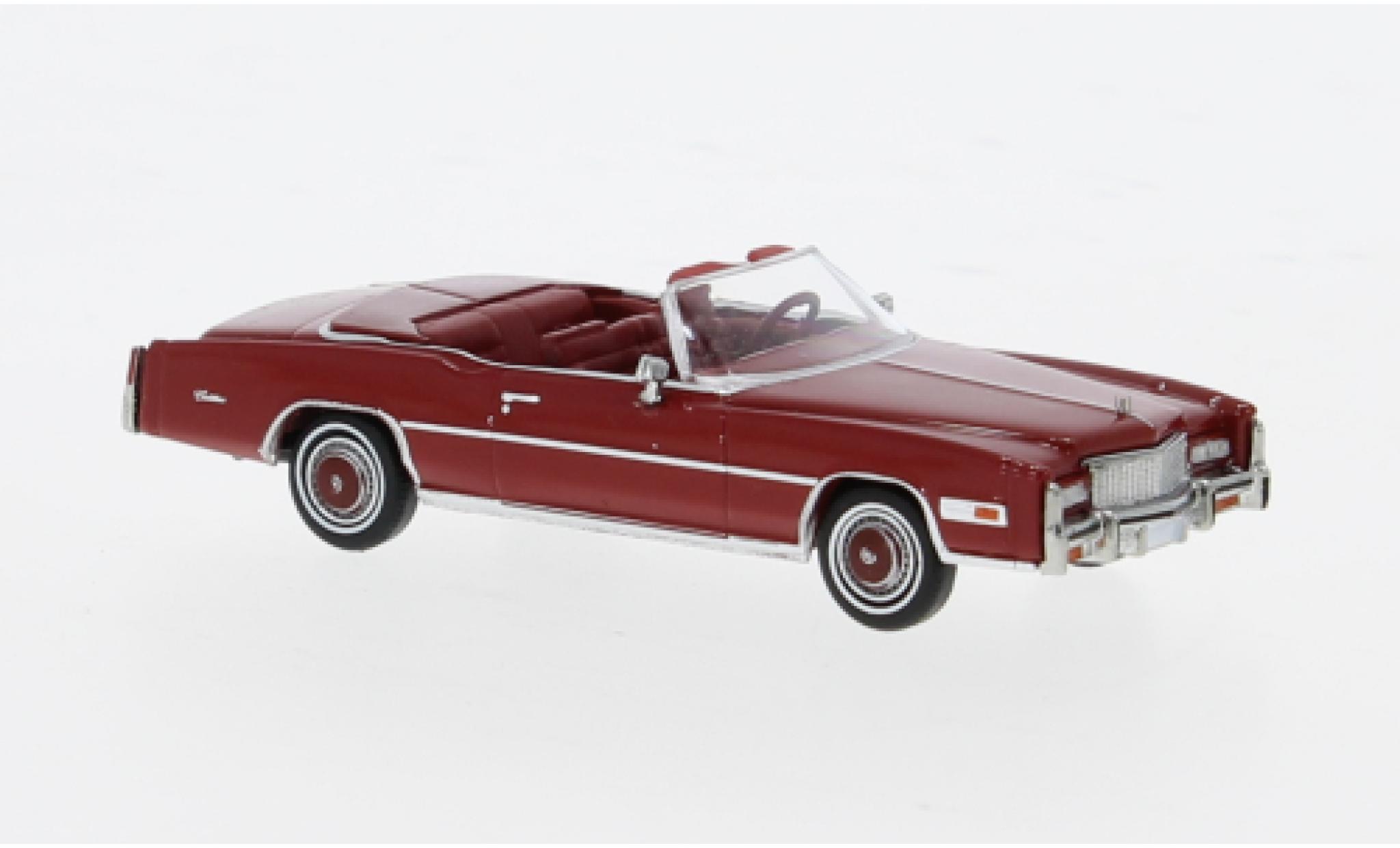 Cadillac Eldorado 1/87 Brekina Convertible red 1976 1:87 diecast model cars