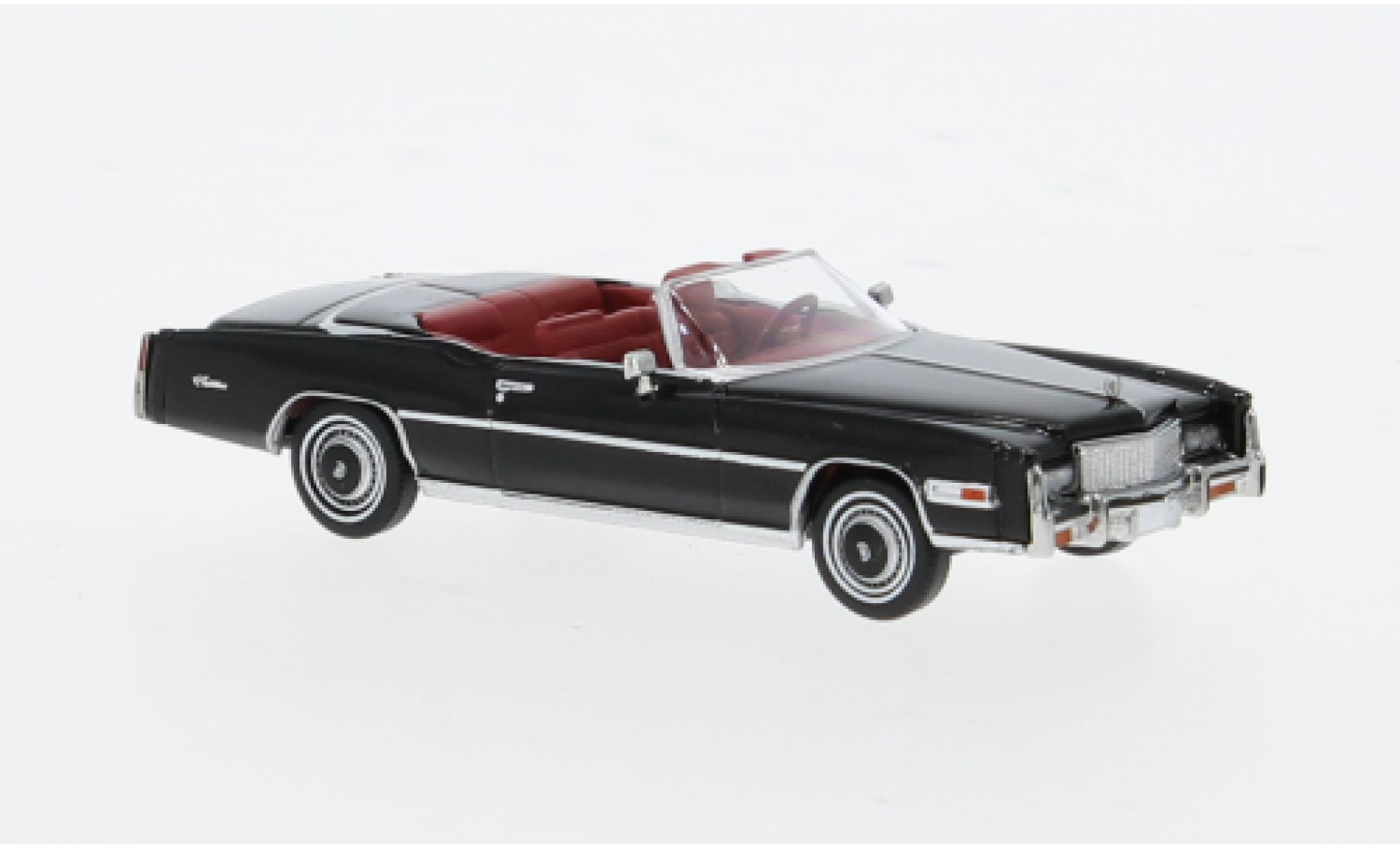 Cadillac Eldorado 1/87 Brekina Convertible black 1976 1:87 diecast model cars