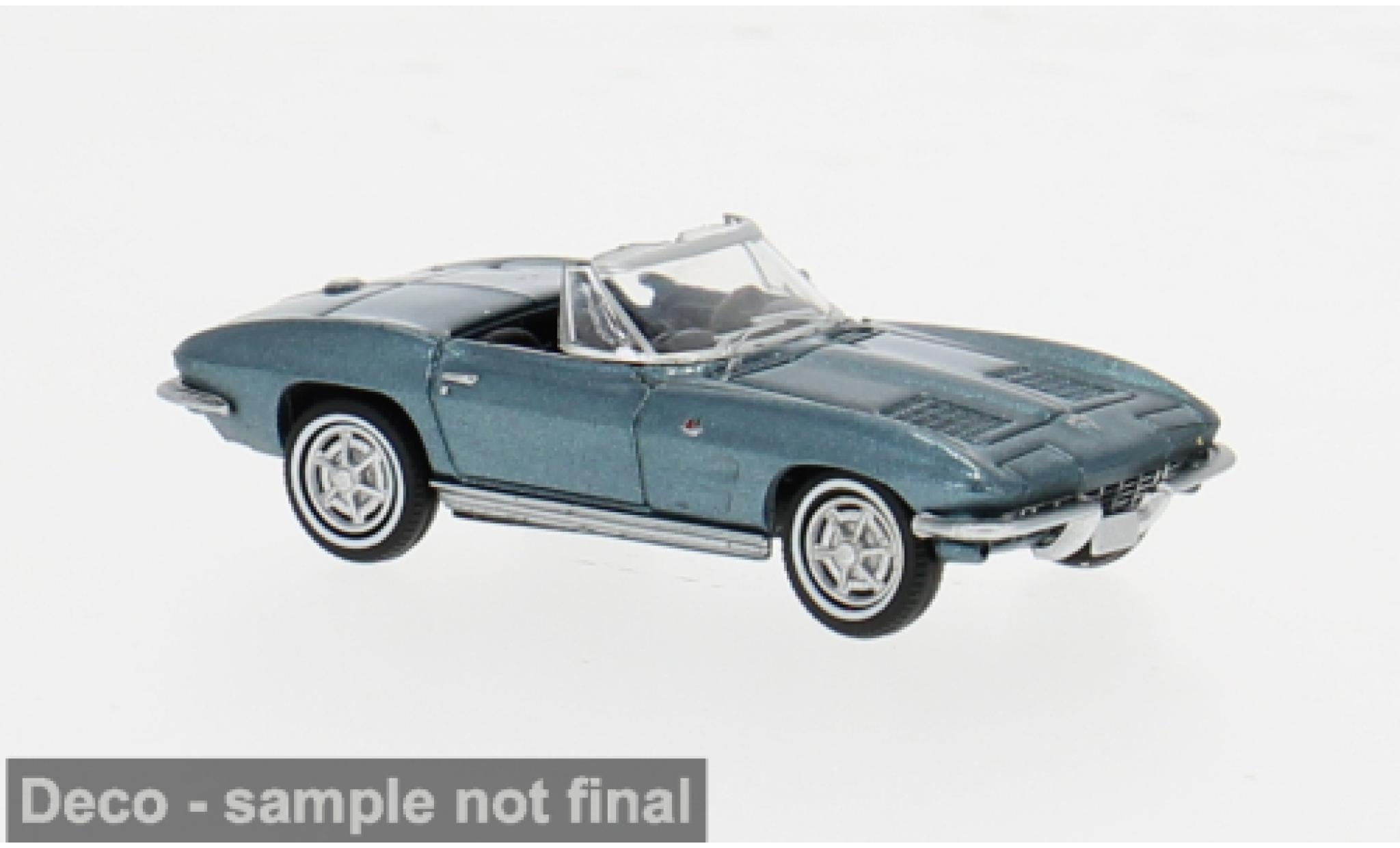 Chevrolet Corvette 1/87 Brekina C2 Convertible metallise green 1962 1:87 diecast model cars