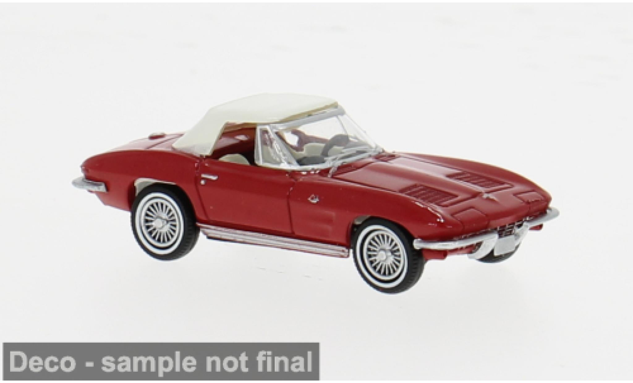 Chevrolet Corvette 1/87 Brekina C2 Convertible red 1962 1:87 diecast model cars