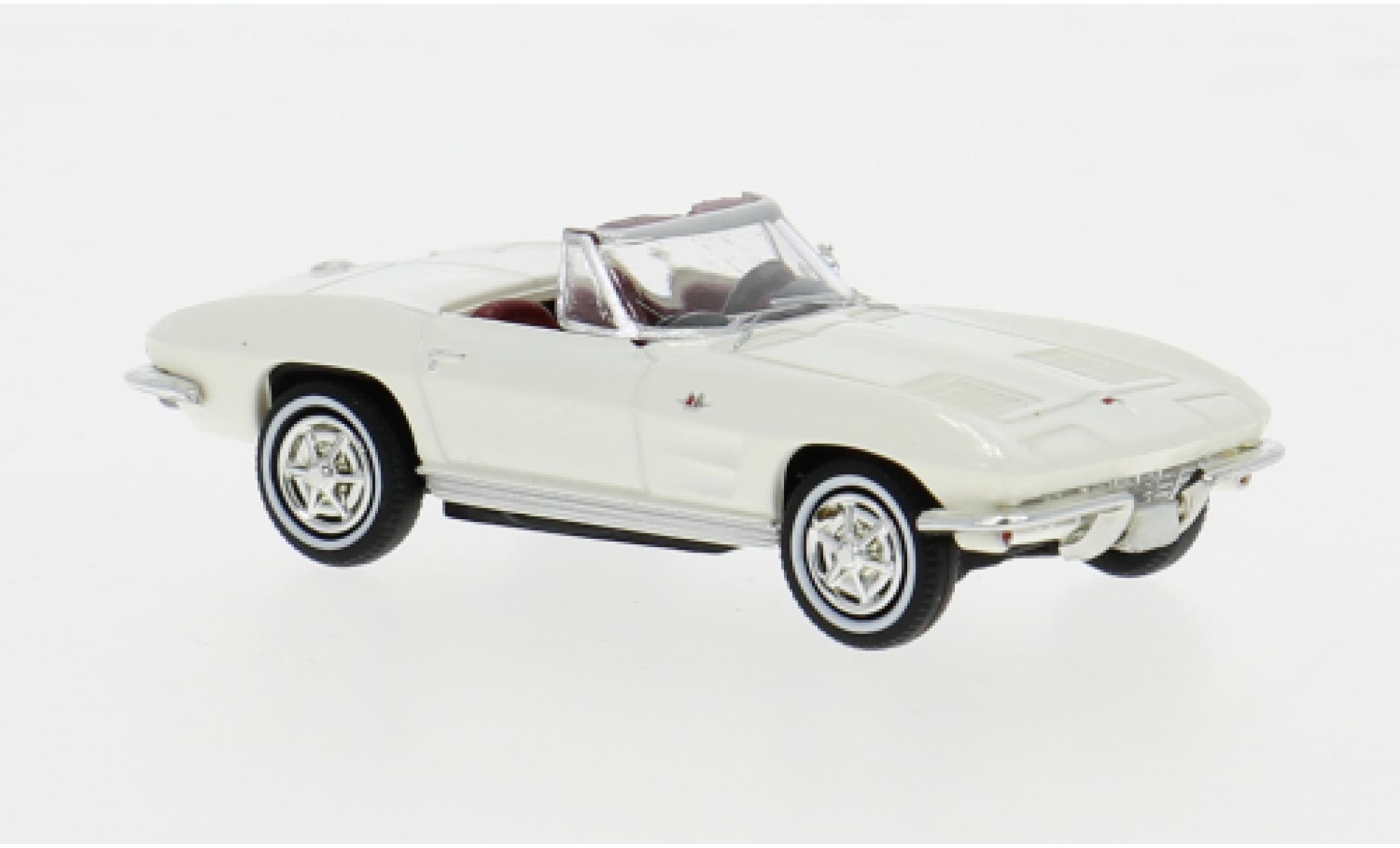 Chevrolet Corvette 1/87 Brekina C2 Convertible white 1962 1:87 diecast model cars
