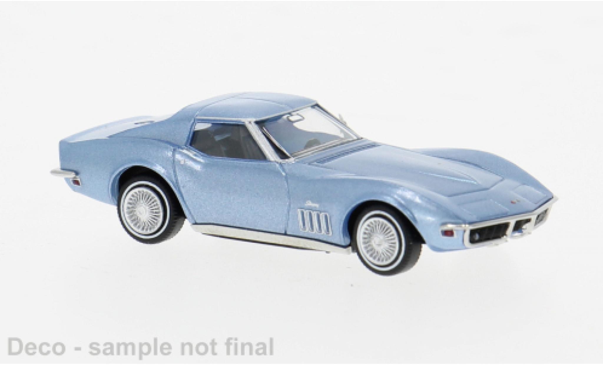 Chevrolet Corvette 1/87 Brekina C3 blue 1967 1:87 diecast model cars