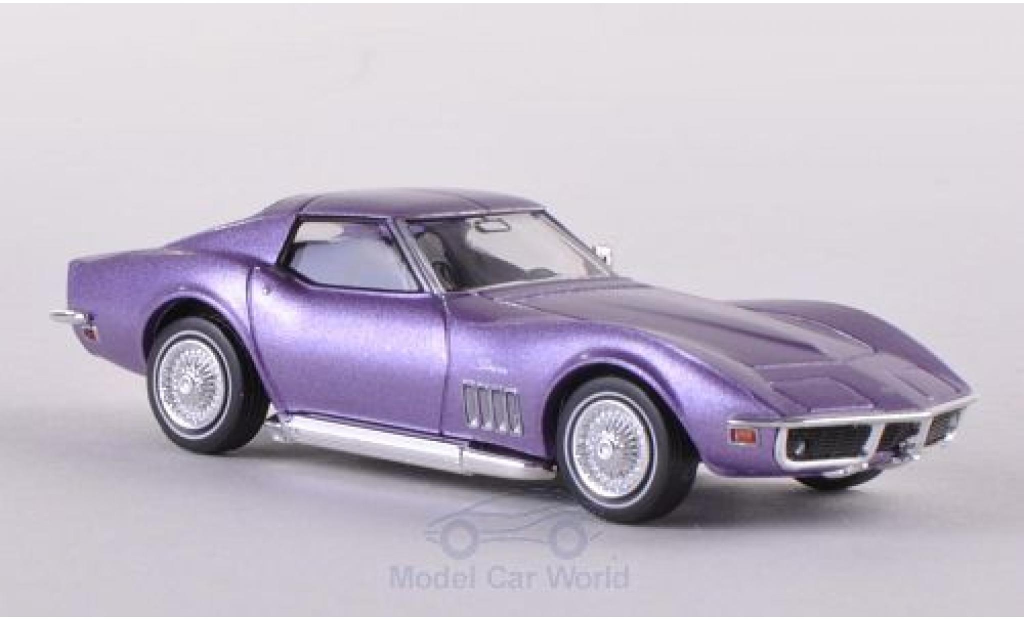 Chevrolet Corvette 1/87 Brekina (C3) metallic lila diecast model cars