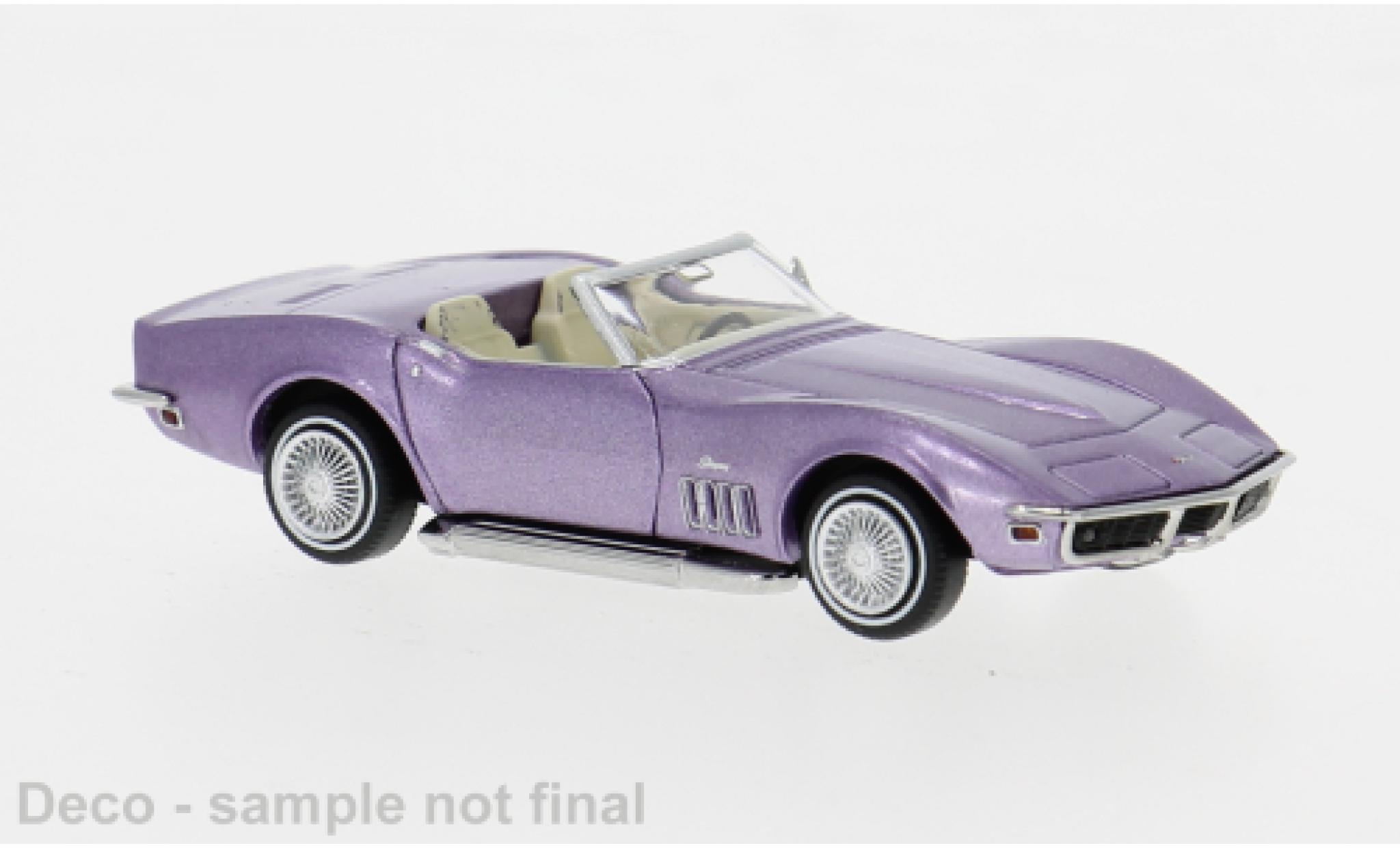 Chevrolet Corvette 1/87 Brekina C3 purple 1967 1:87 diecast model cars