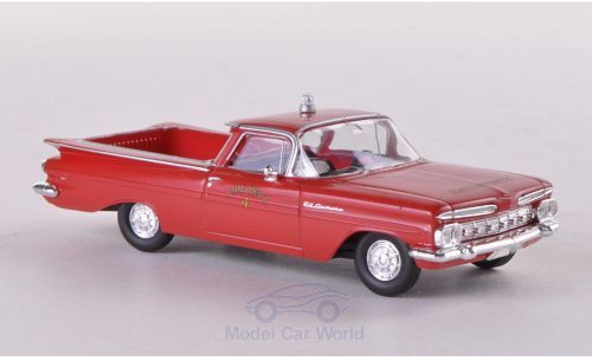 Chevrolet El Camino 1/87 Brekina Fire Department Fire brigade (USA) diecast model cars