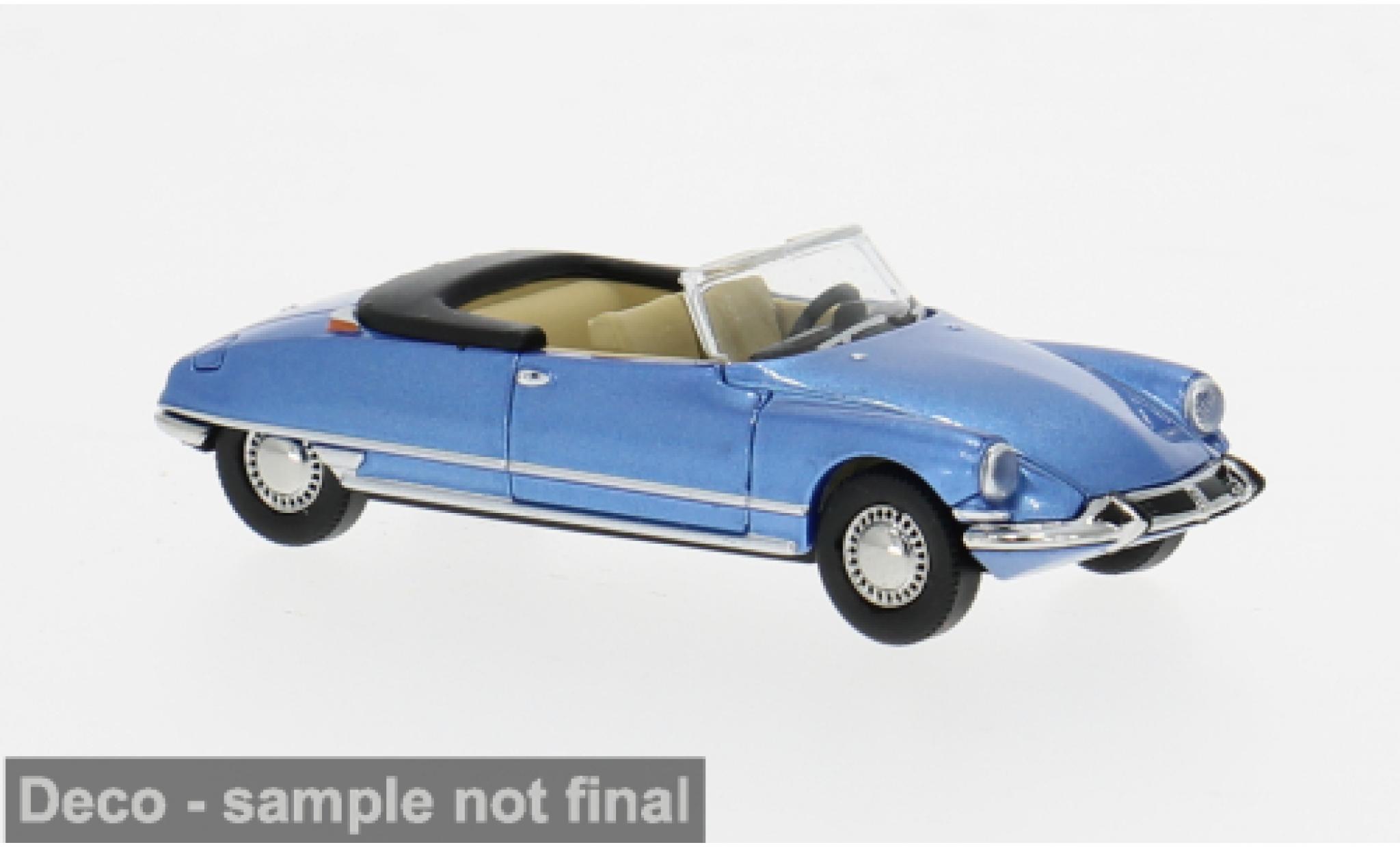 Citroen DS 1/87 Brekina 19 Convertible blue 1963 1:87 diecast model cars
