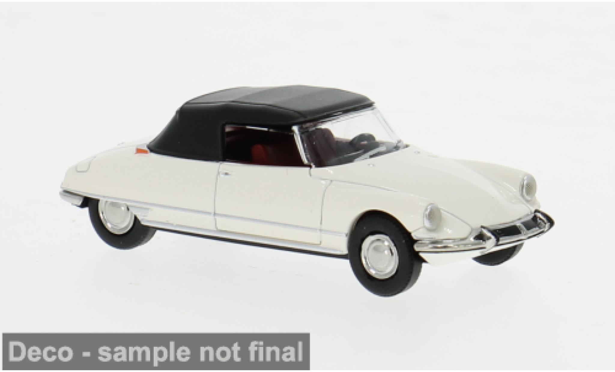 Citroen DS 1/87 Brekina 19 Convertible white 1963 1:87 diecast model cars