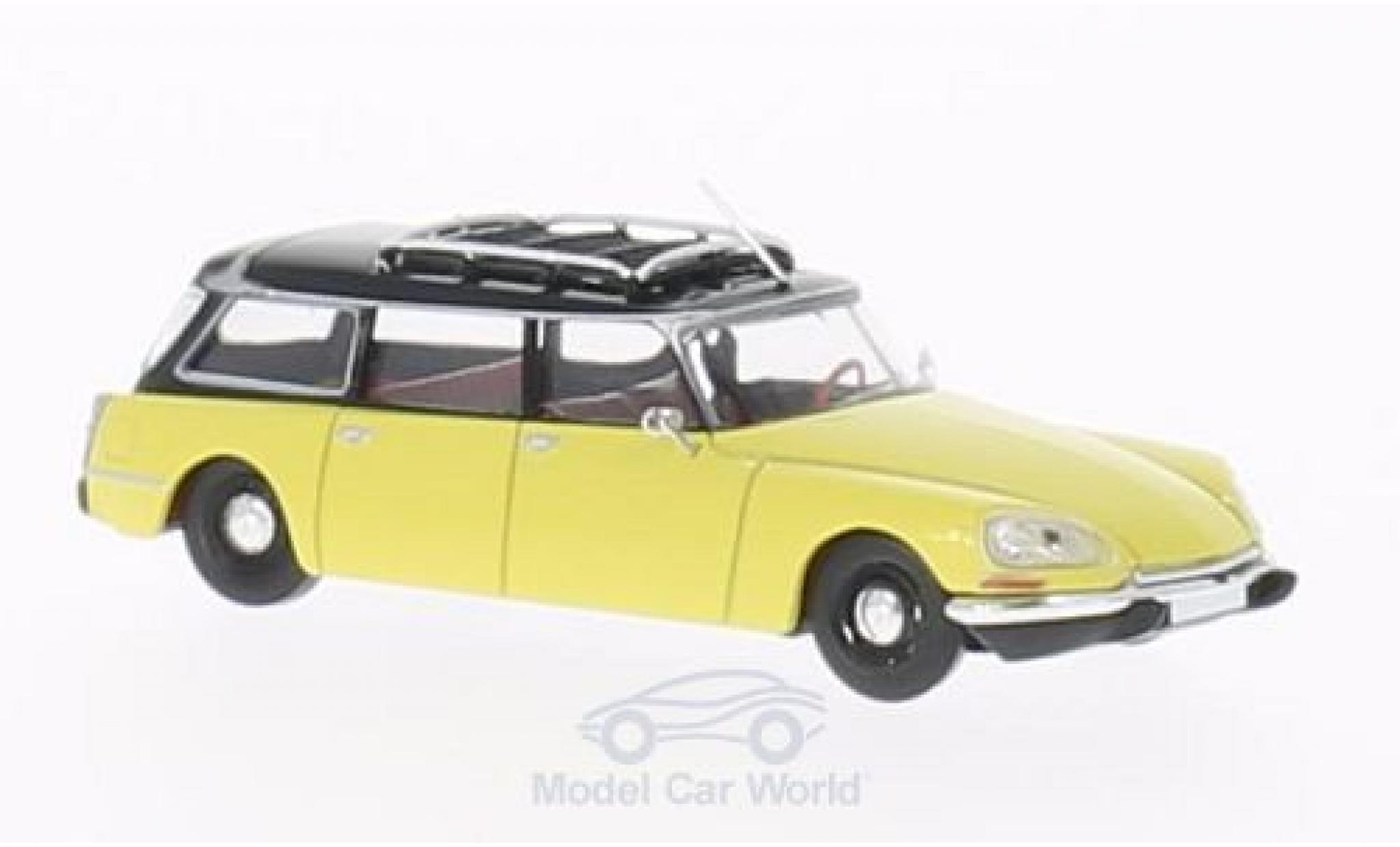 Citroen DS 1/87 Brekina Estate yellow/black diecast model cars