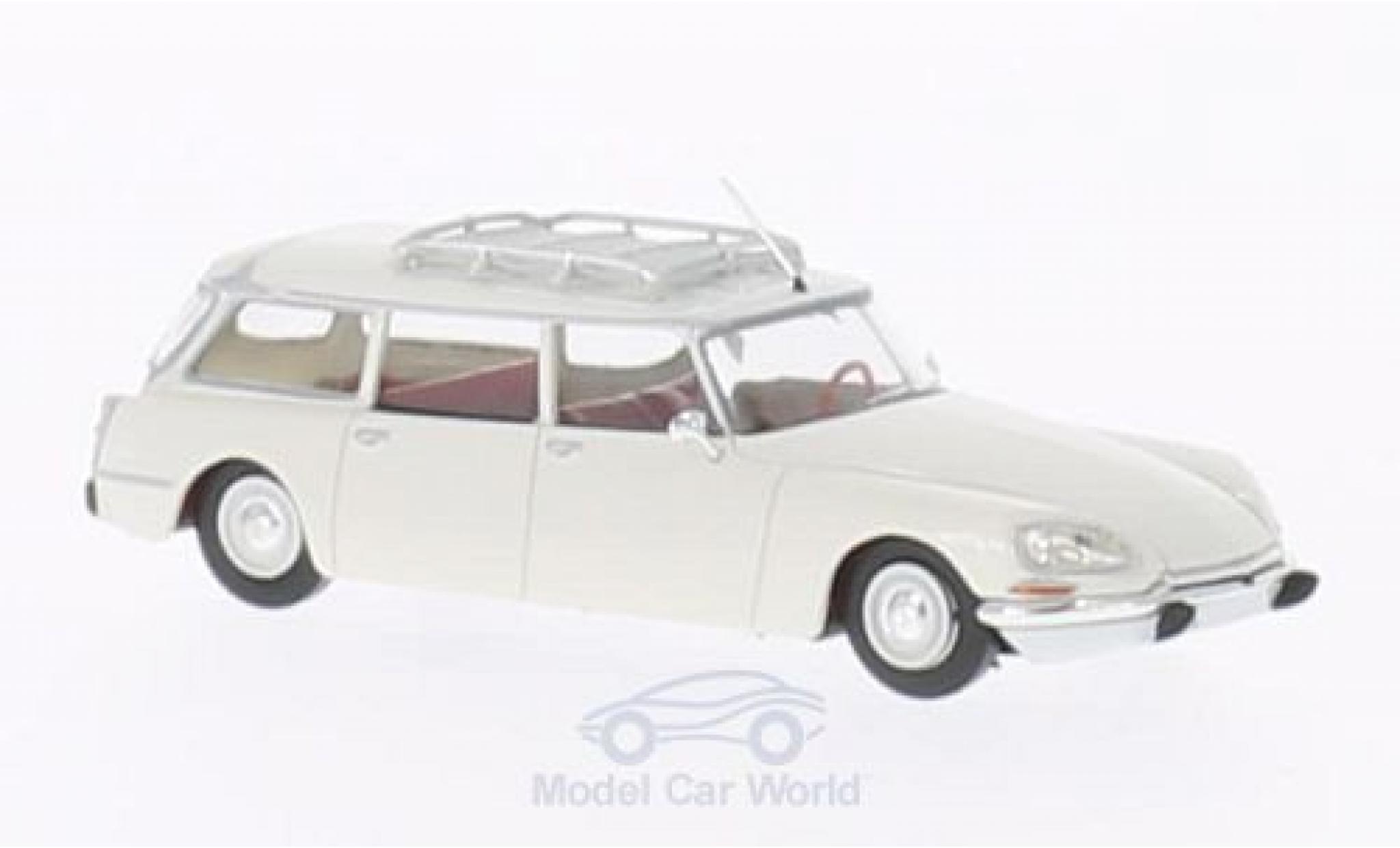 Citroen DS 1/87 Brekina Estate white diecast model cars