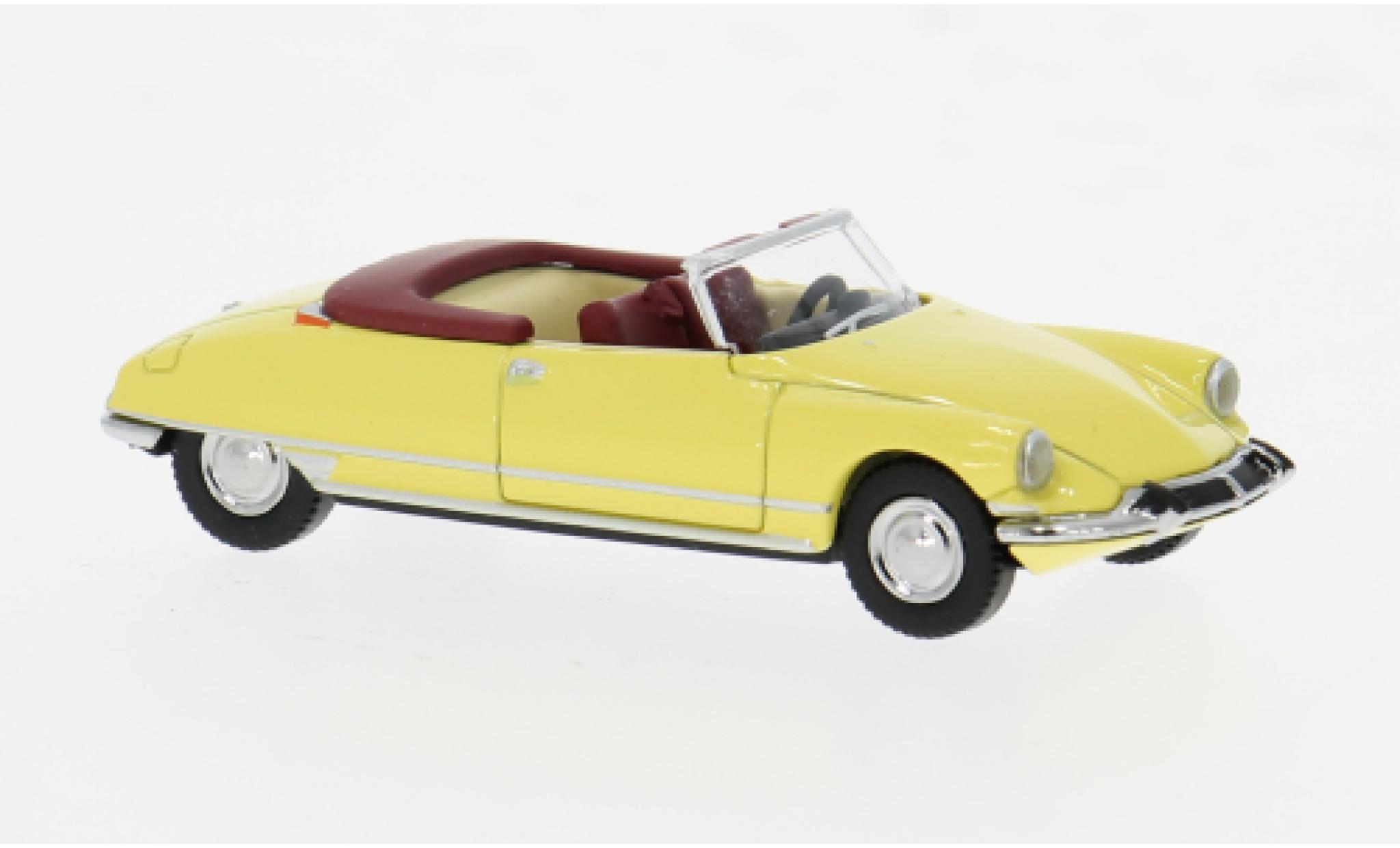 Citroen DS 1/87 Brekina Convertible yellow 1963 1:87 diecast model cars