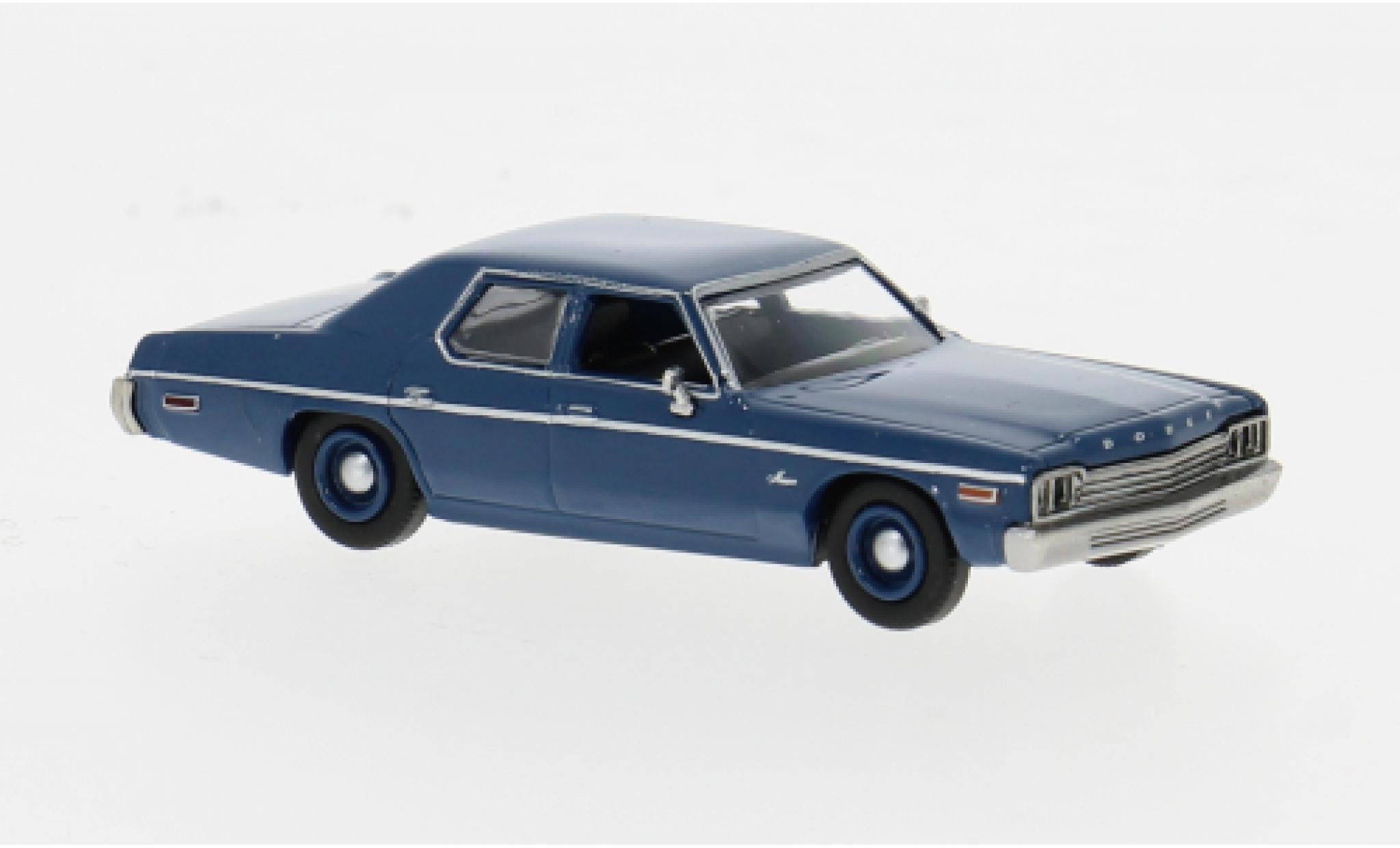 Dodge Monaco 1/87 Brekina blue 1974 1:87 diecast model cars