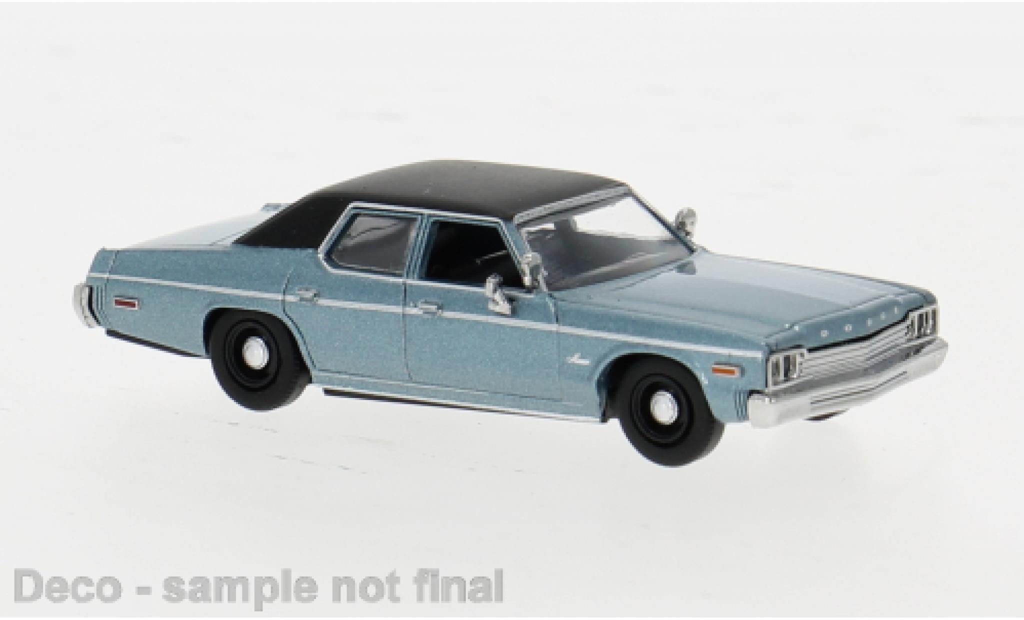 Dodge Monaco 1/87 Brekina metallise green/black 1974 1:87 diecast model cars