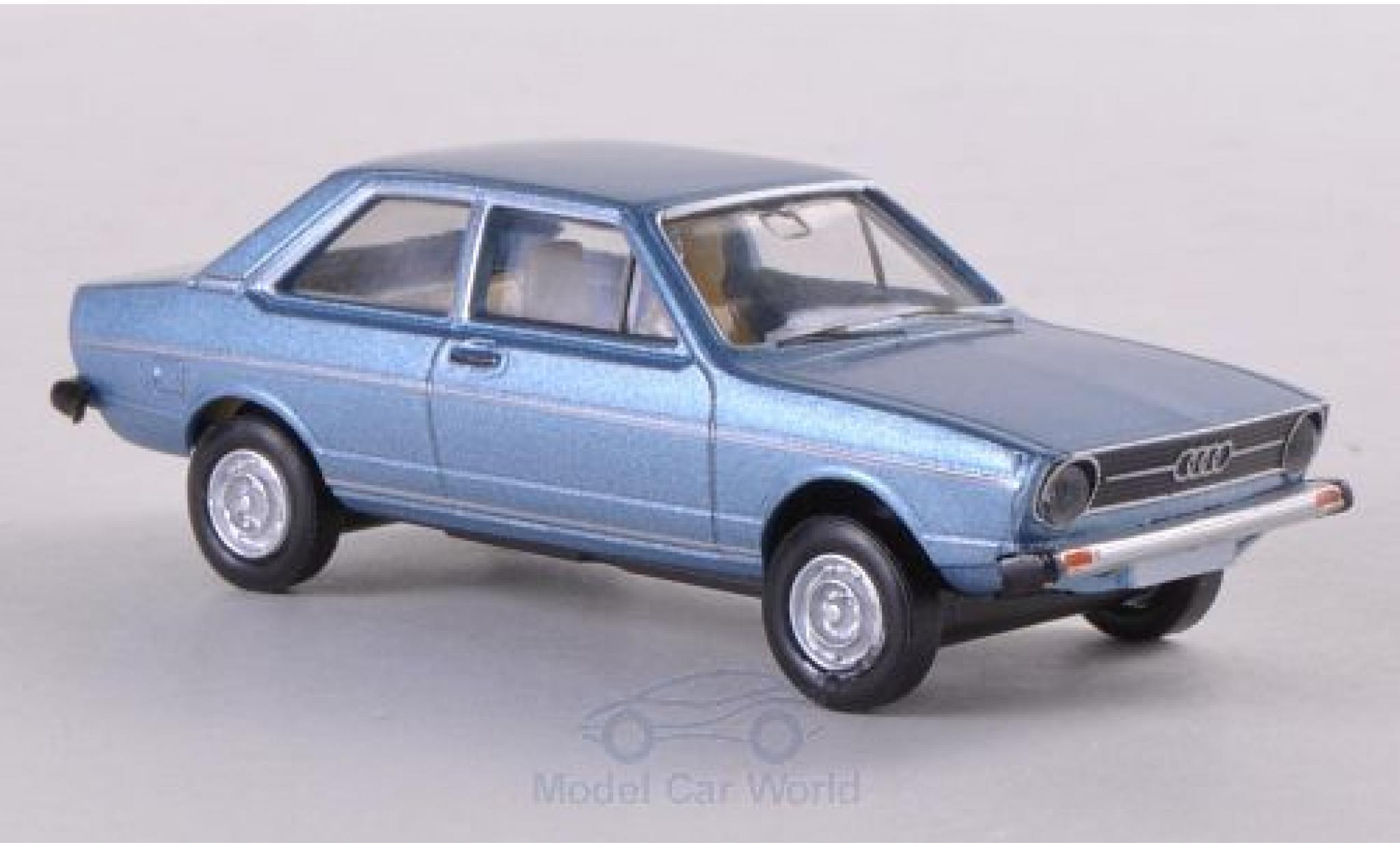 Audi 80 1/87 Brekina metallic blue diecast model cars