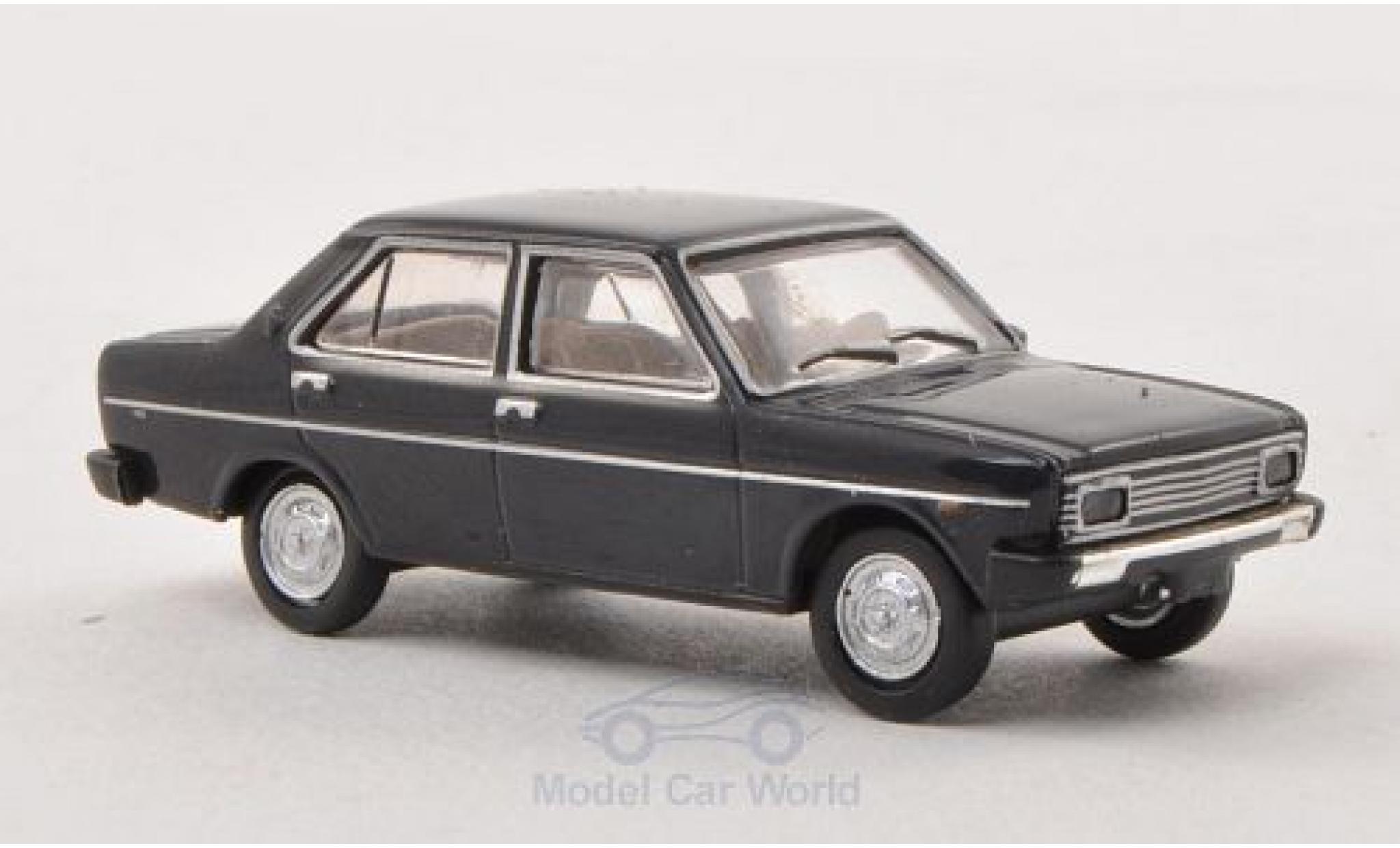 Fiat 131 1/87 Brekina Mirafiori black Ausf&uuml;hrung mit Rechteckscheinwerfern diecast model cars