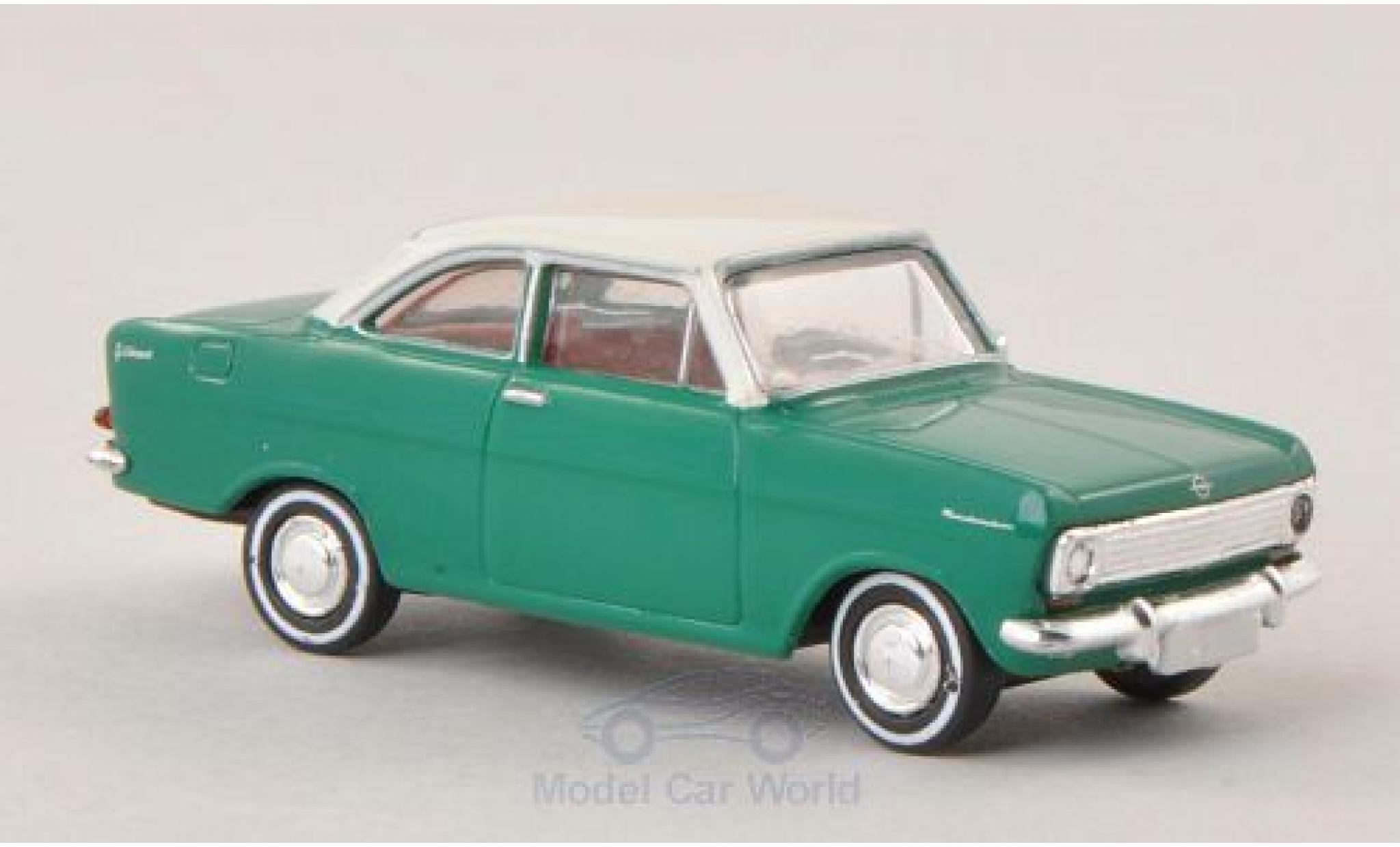 Opel Kadett 1/87 Brekina A Coupe green/white diecast model cars