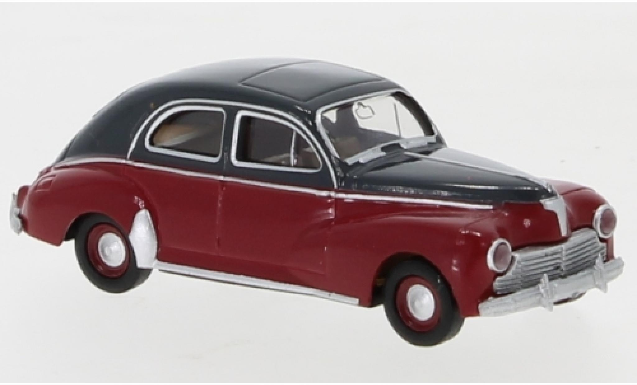 Peugeot 203 1/87 Brekina grey/red 1948 diecast model cars