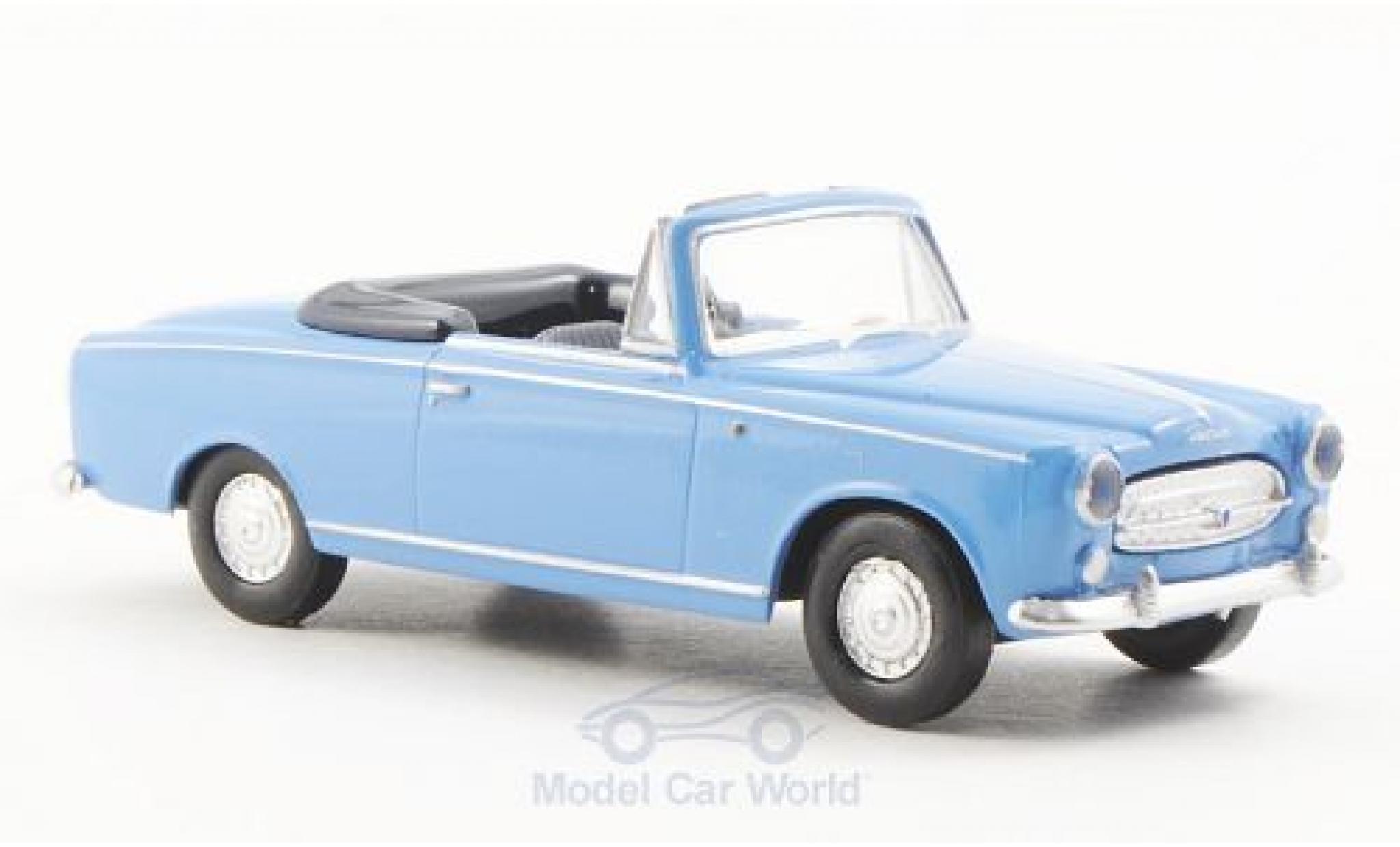 Peugeot 403 1/87 Brekina Convertible blue diecast model cars