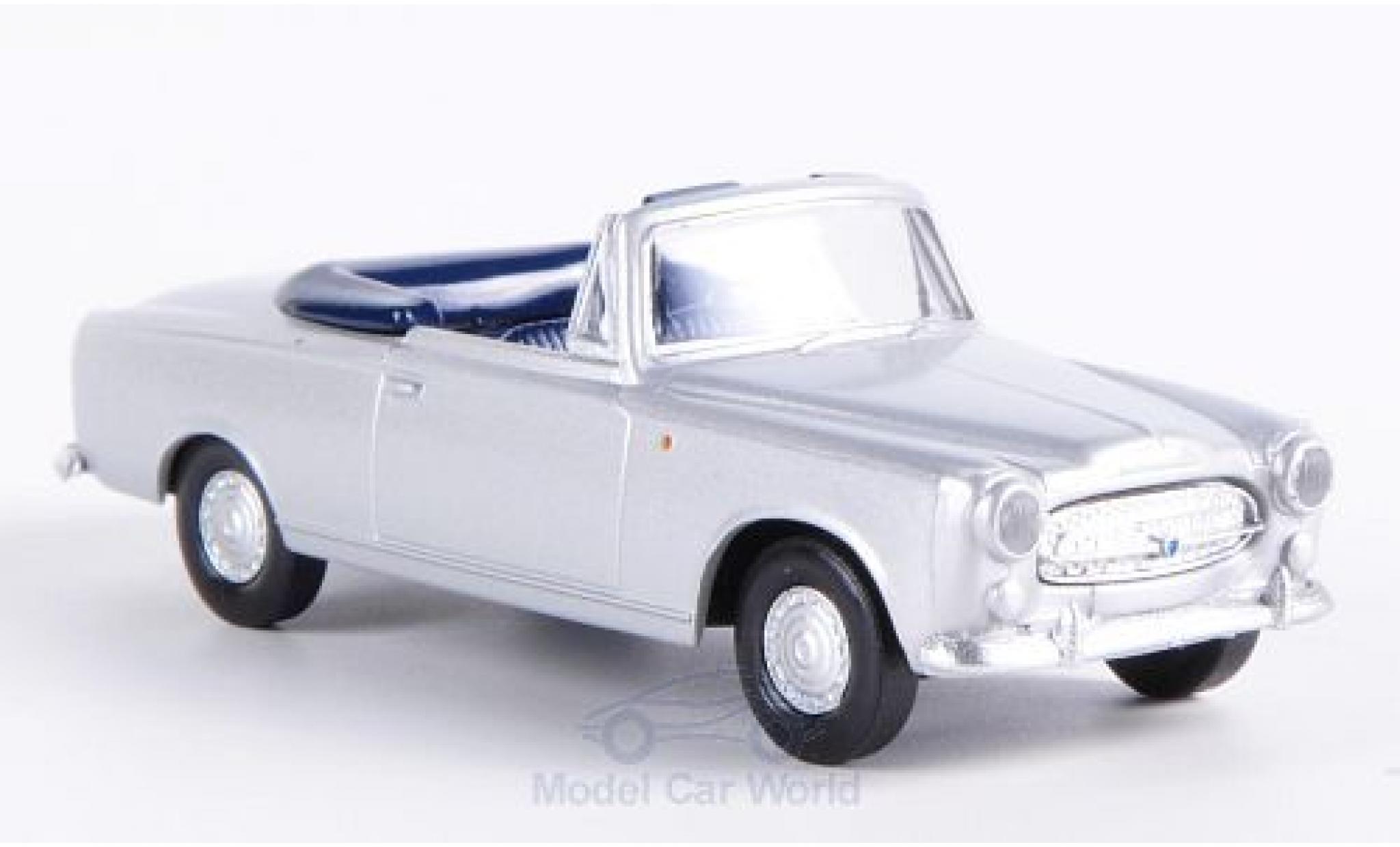 Peugeot 403 1/87 Brekina Convertible grey diecast model cars