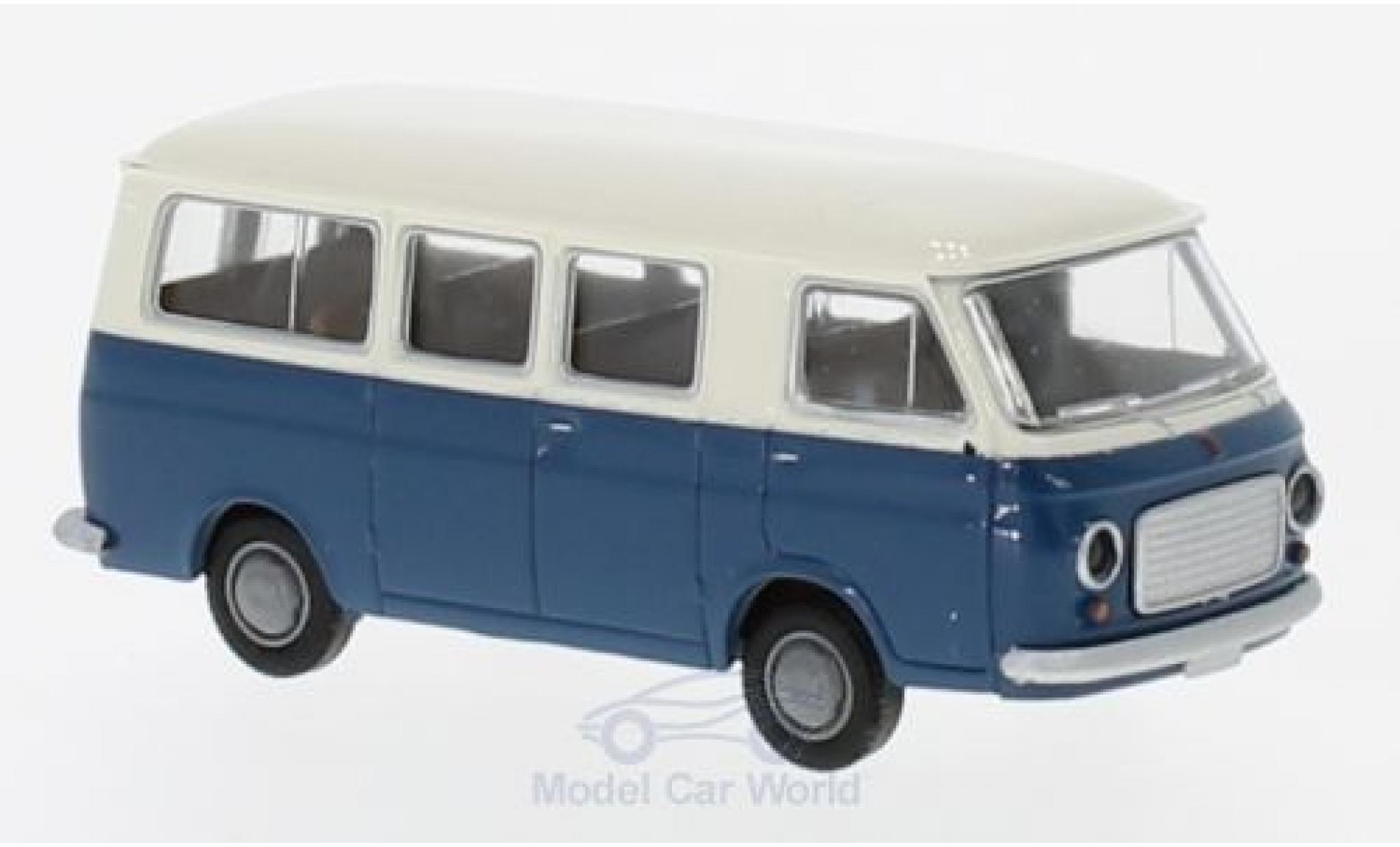 Fiat 238 1/87 Brekina Bus white/blue diecast model cars