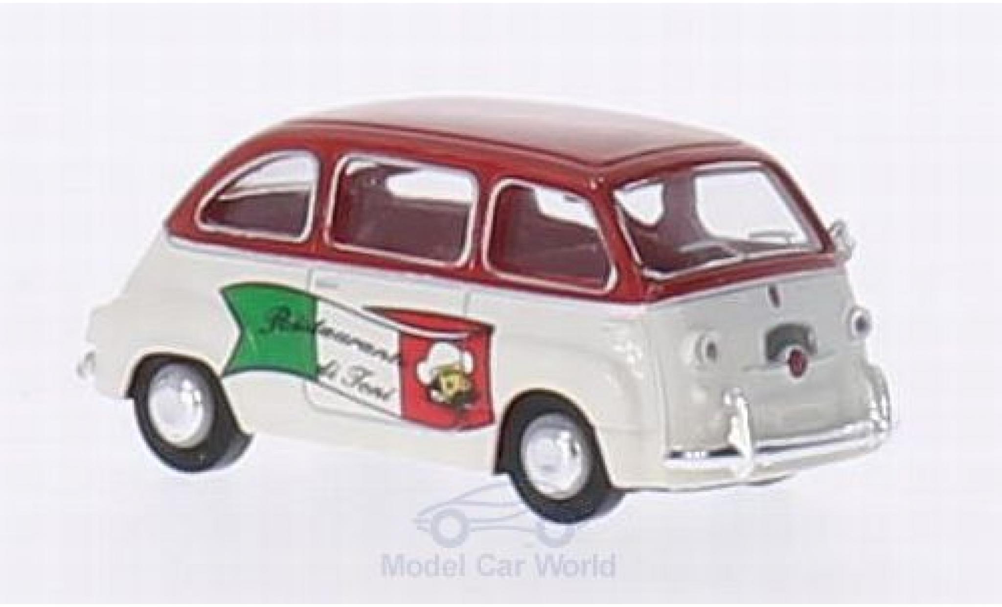 Fiat Multipla 1/87 Brekina Ristorante di Toni diecast model cars