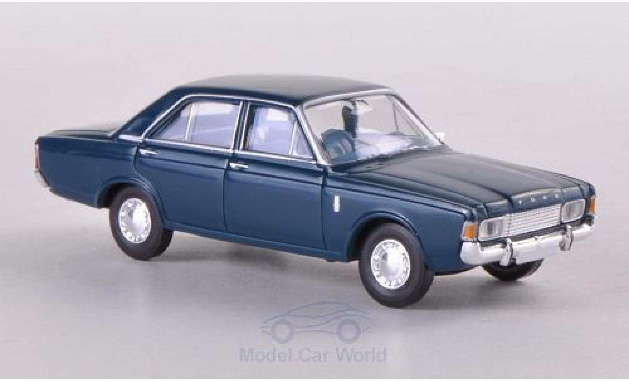 Ford 17M 1/87 Brekina 17m (P7b) blue diecast model cars