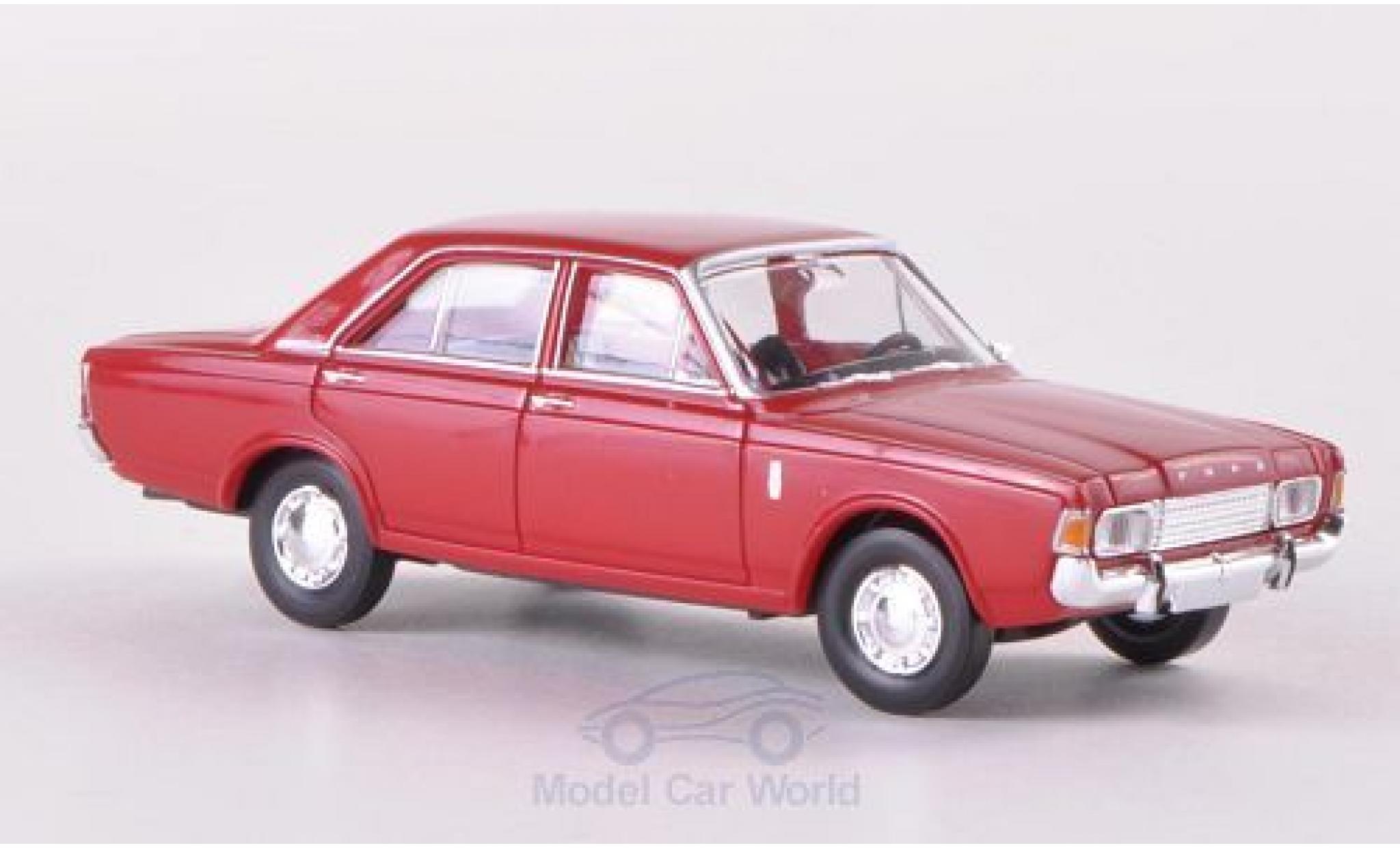 Ford 17M 1/87 Brekina 17m (P7b) red diecast model cars