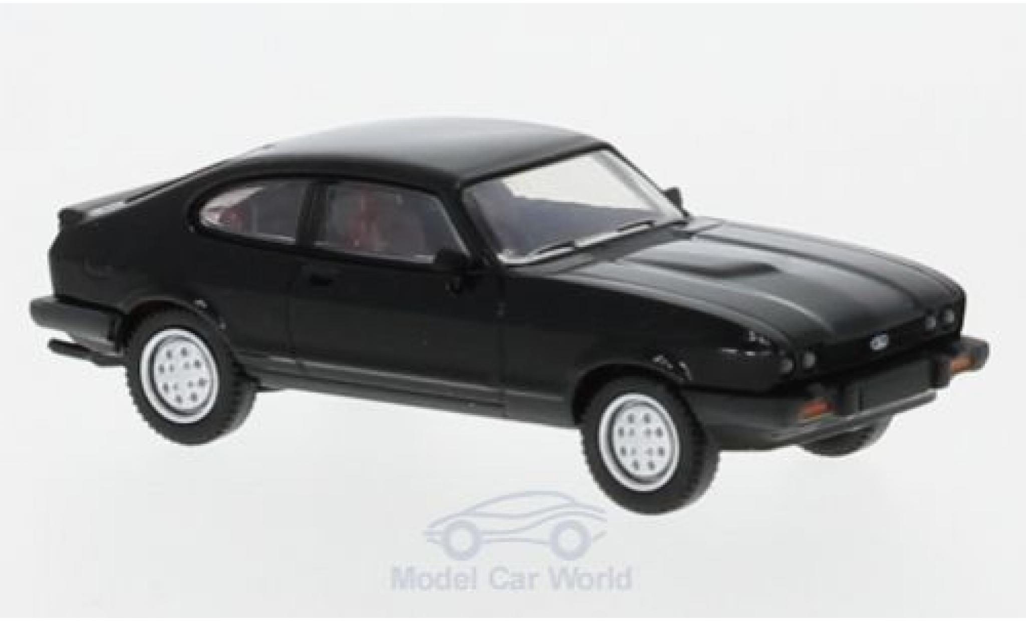 Ford Capri 1/87 Brekina MKIII black 1981 diecast model cars