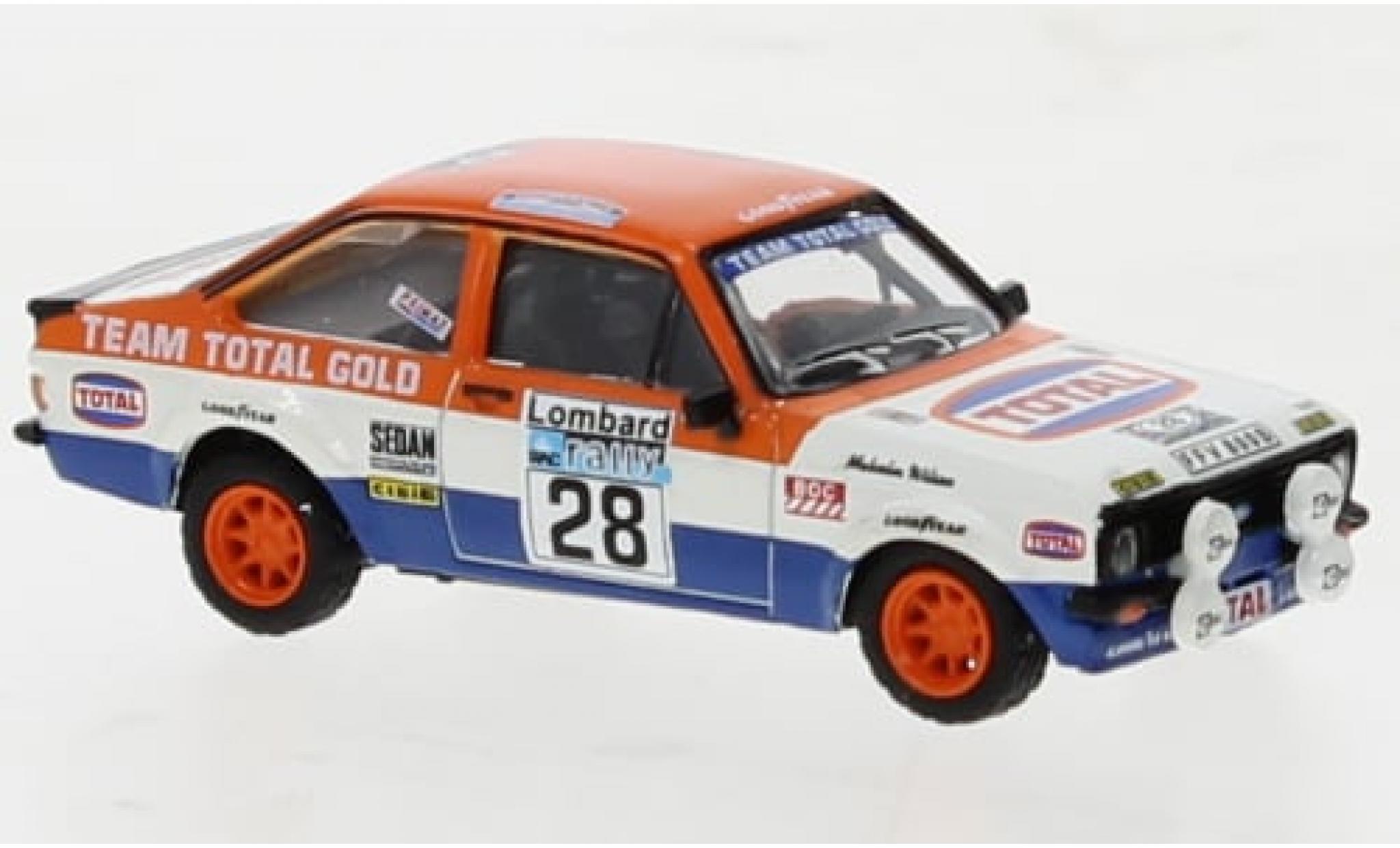 Ford Escort 1/87 Brekina RS 1800 No.28 Rally RAC Lombard 1979 1:87 diecast model cars
