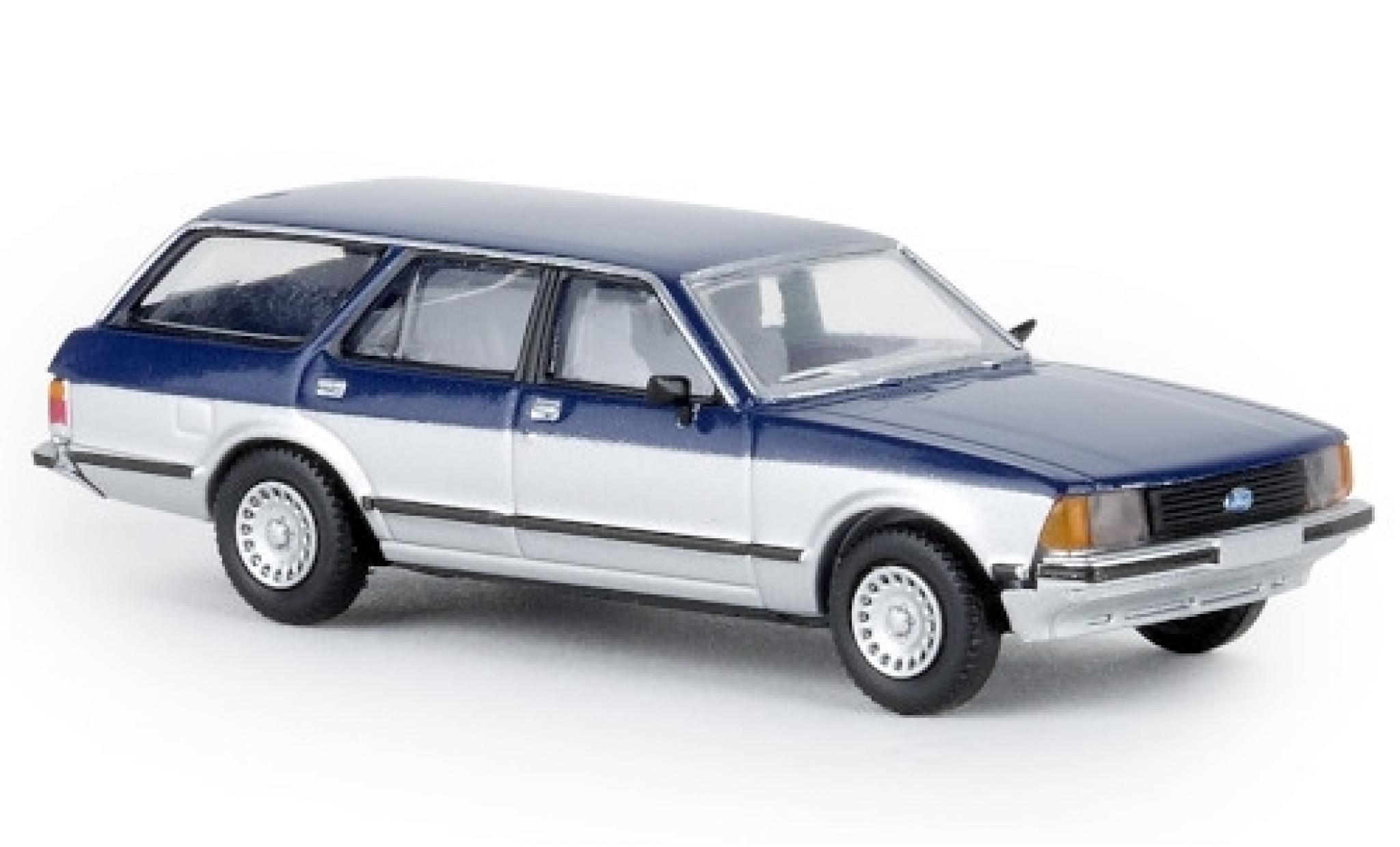 Ford Granada 1/87 Brekina II Turnier blue/grey Sapphire 1977 diecast model cars