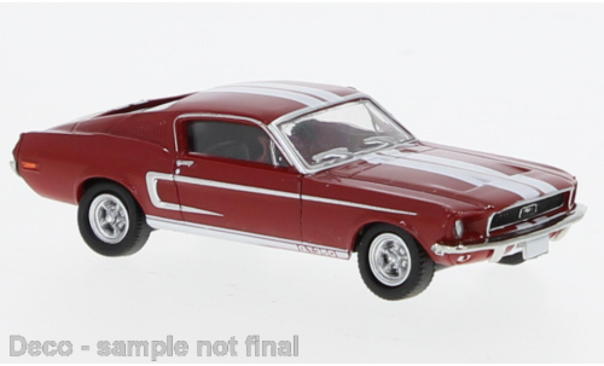 Ford Mustang 1/87 Brekina GT 350 Fastback red/white 1968 1:87 diecast model cars