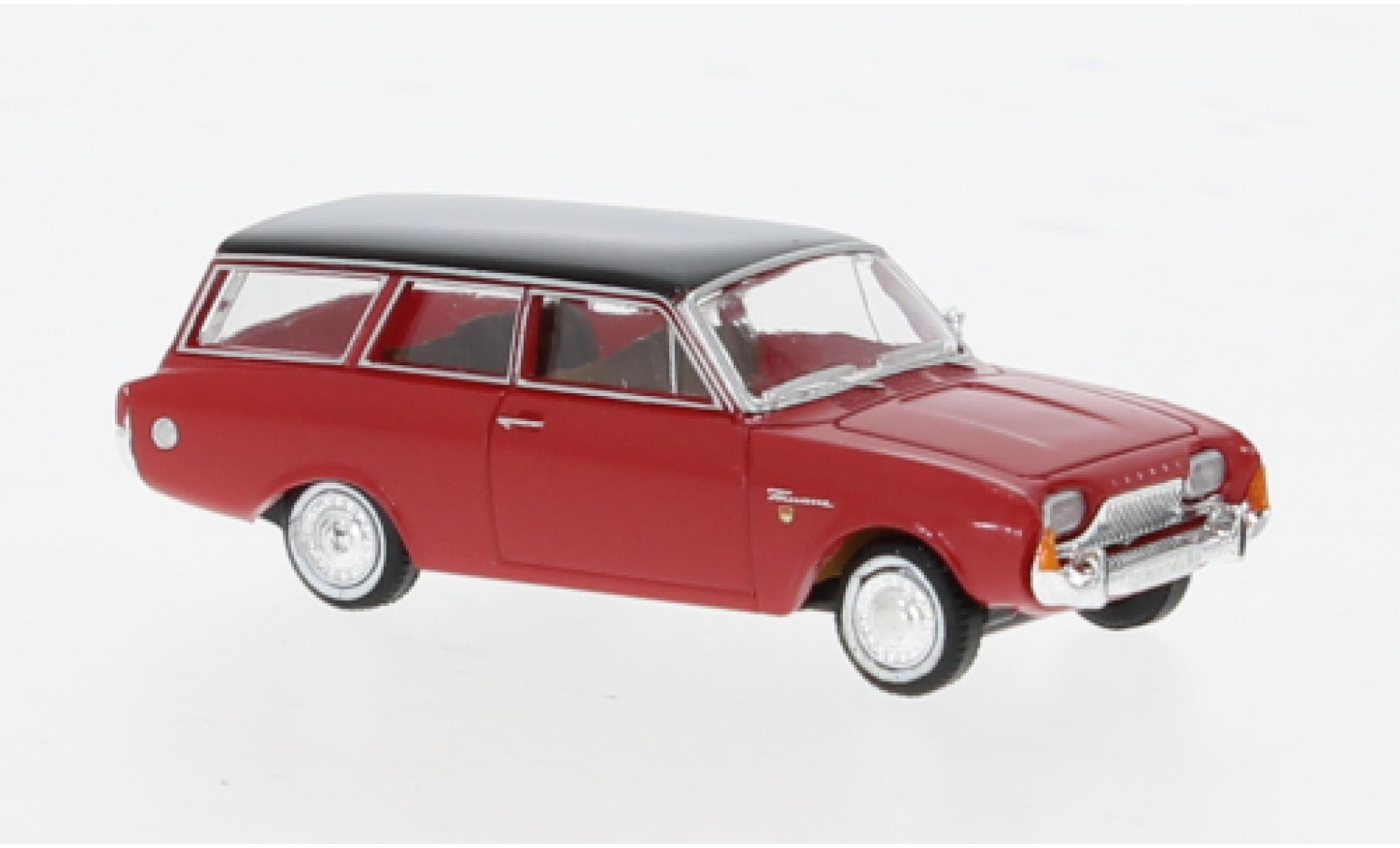 Ford Taunus 1/87 Brekina P3 Turnier red/black 1964 1:87 diecast model cars
