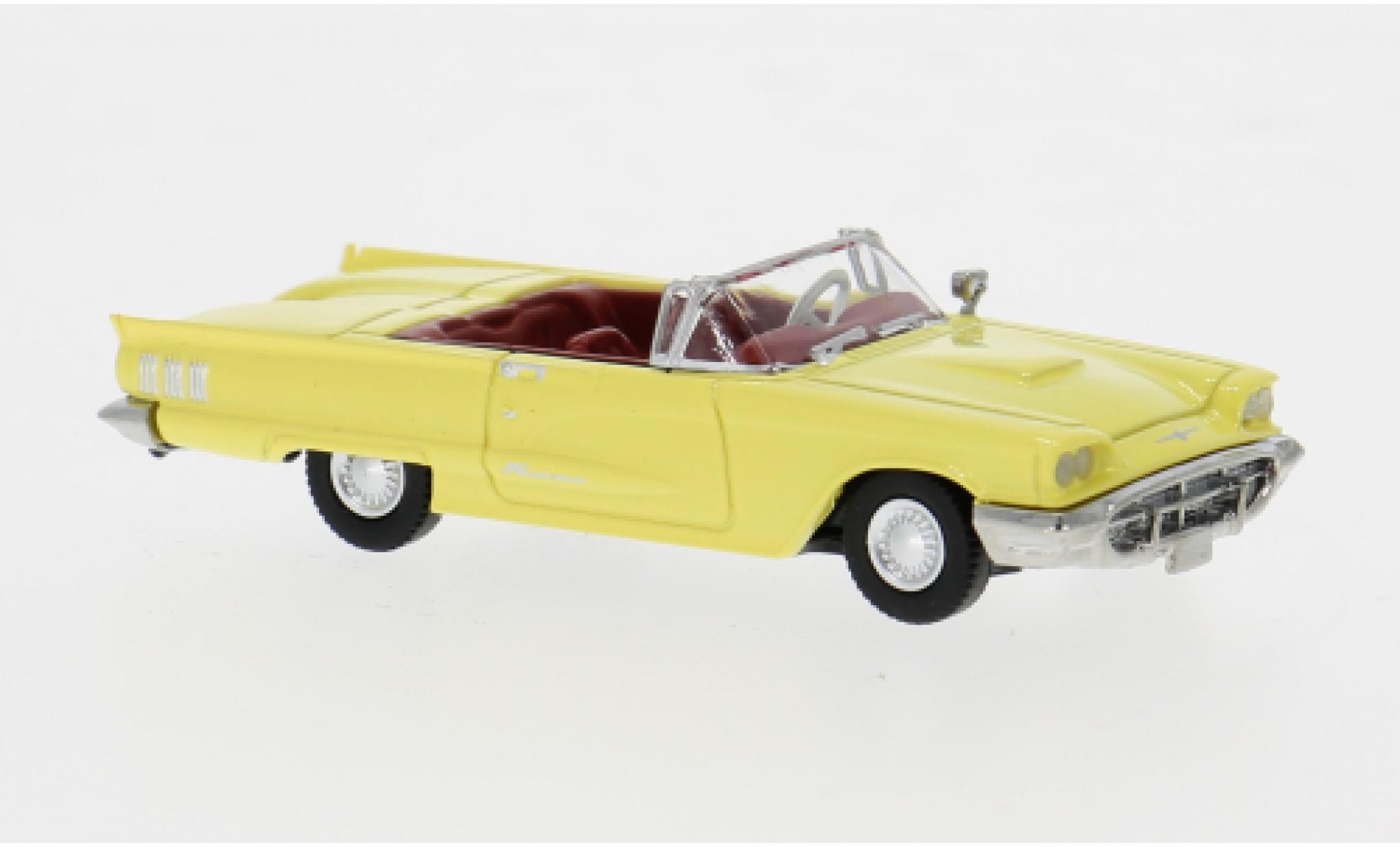Ford Thunderbird 1/87 Brekina Convertible yellow 1960 1:87 diecast model cars