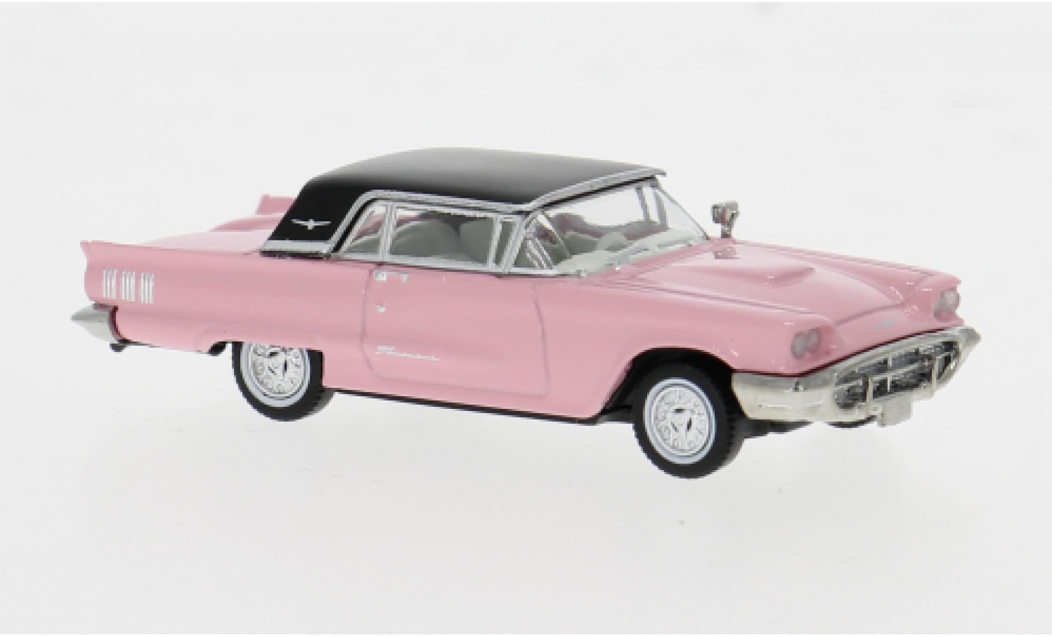 Ford Thunderbird 1/87 Brekina Convertible pink/black 1960 1:87 diecast model cars