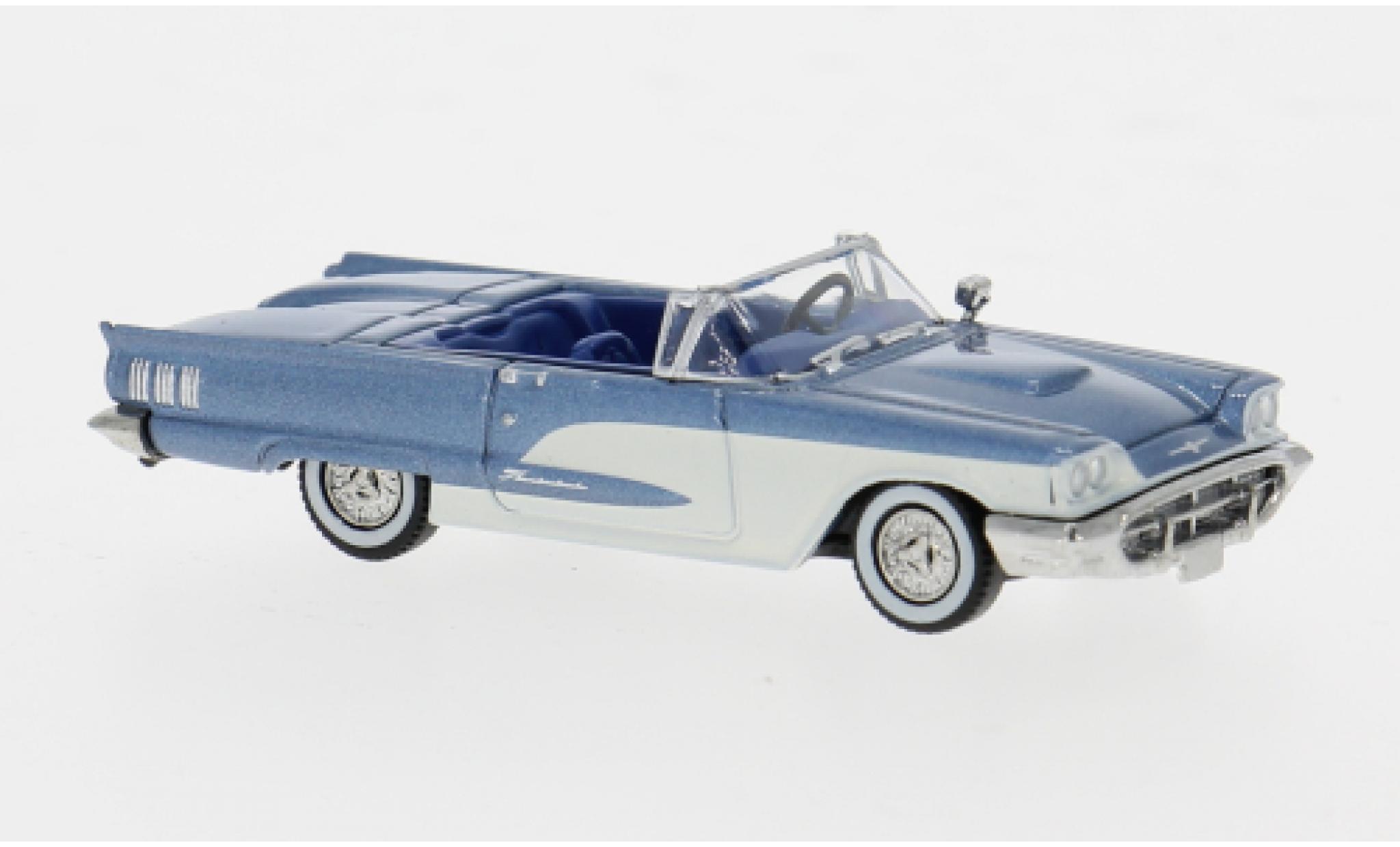 Ford Thunderbird 1/87 Brekina Convertible metallise blue/white 1960 1:87 diecast model cars